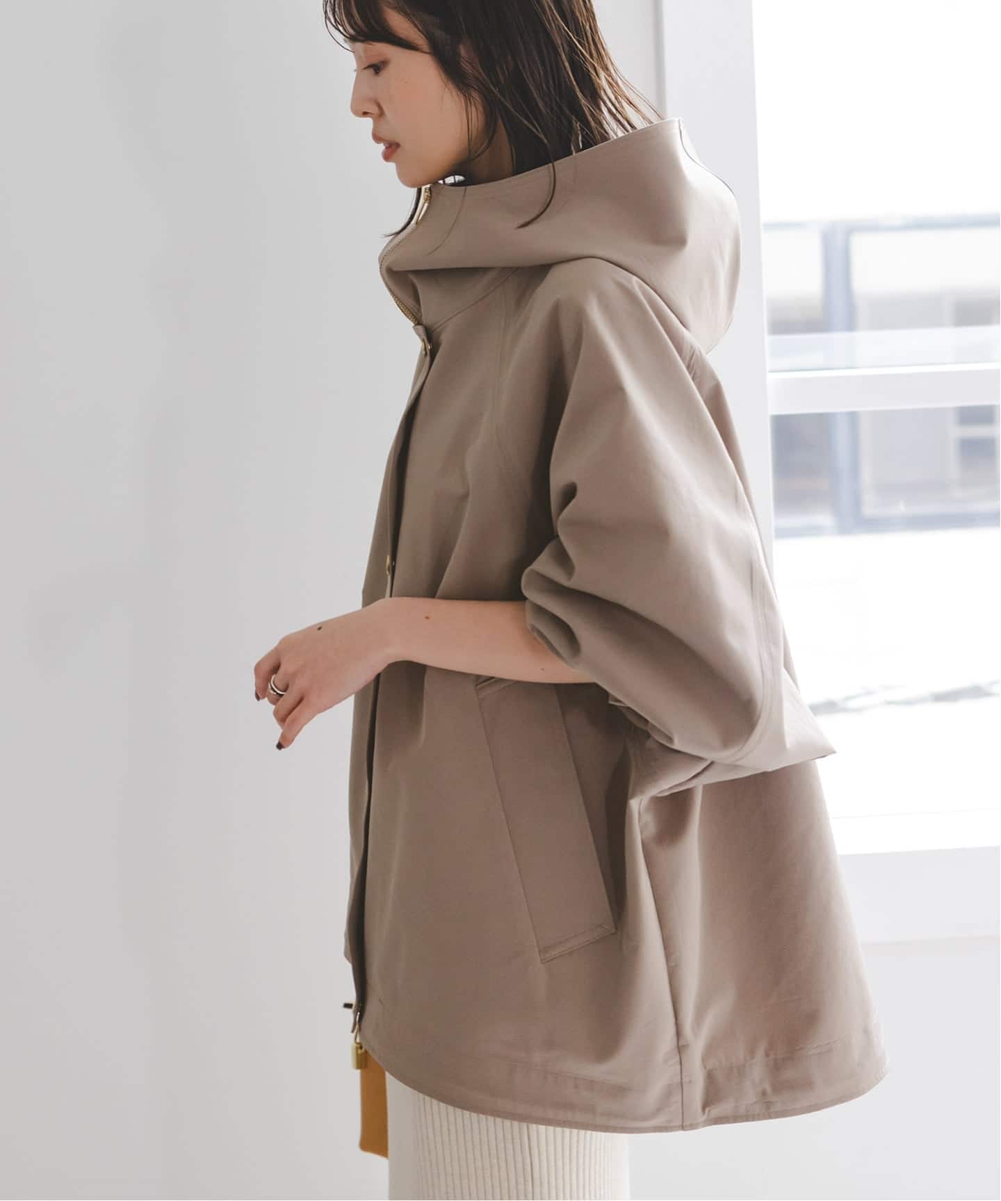 追加》ハイツイストダブルクロスフーディブルゾン（フードコート