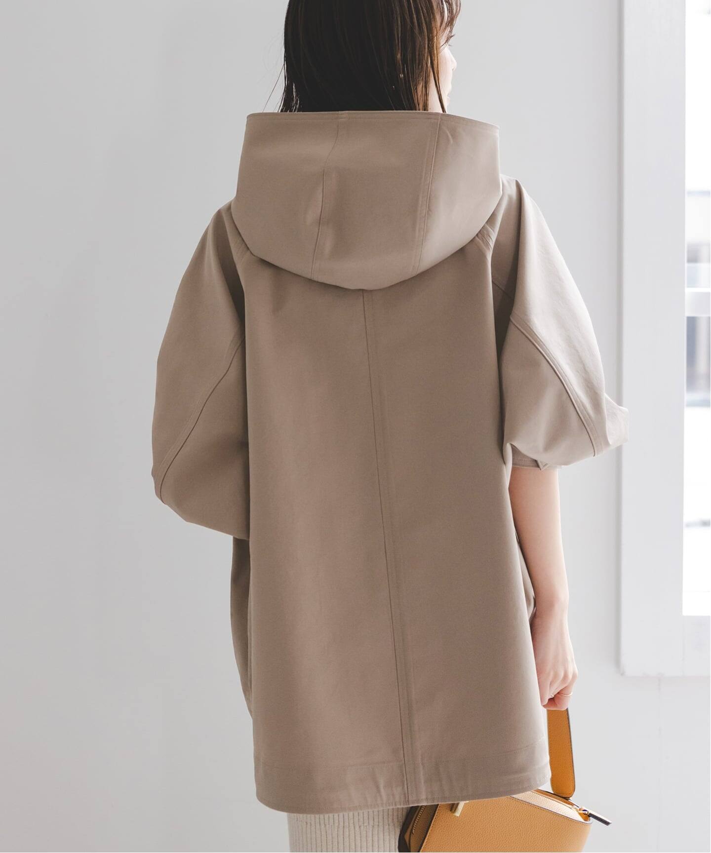 新品タグ付き　ノーブル　ハイツイストダブルクロスフーディブルゾン　ブラウン38 追加》ハイツイストダブルクロスフーディブルゾン（フードコート