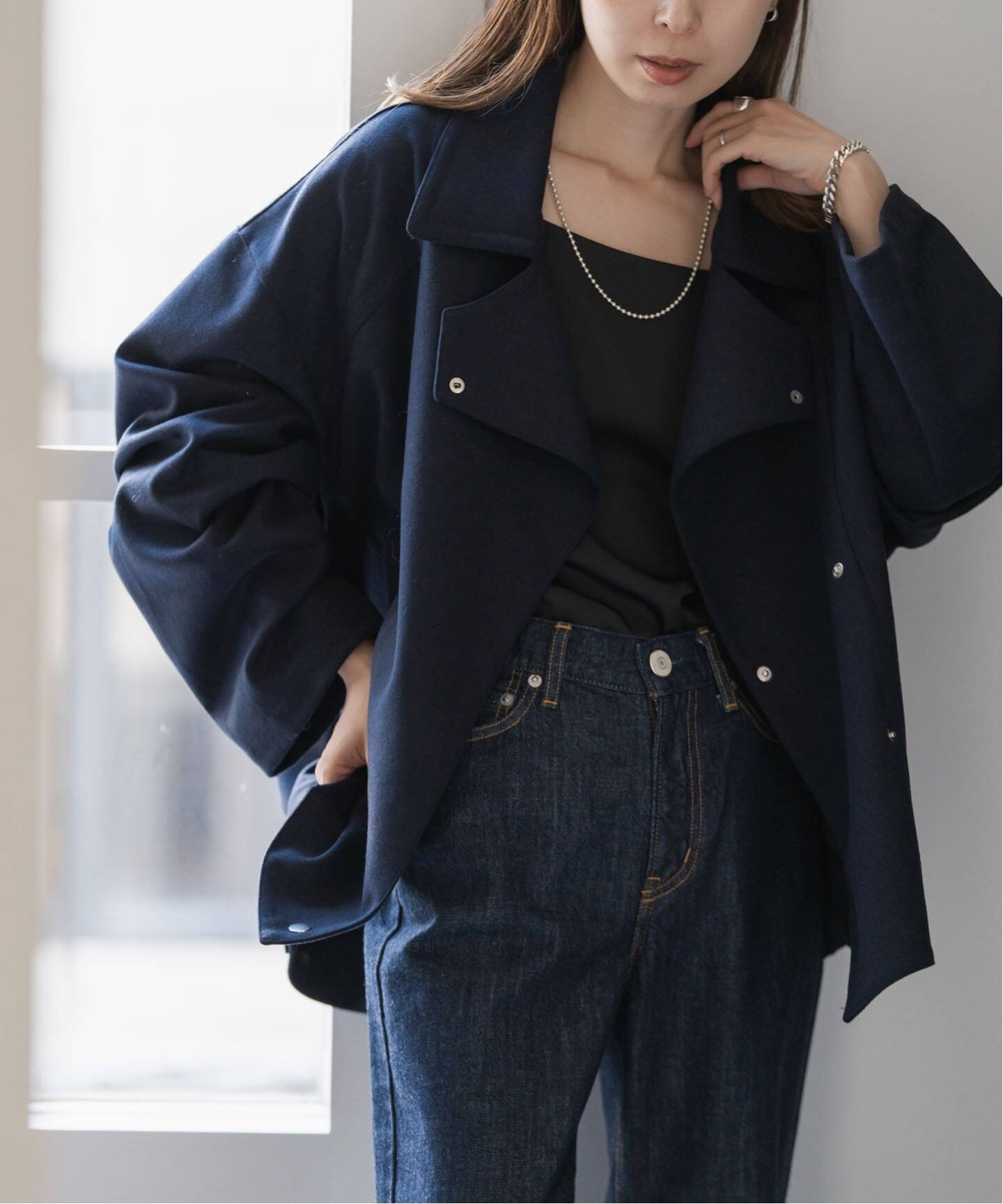 COG THE BIGSMOKE/コグザビッグスモーク MACKENZIE OVERSIZED BIKER JK 