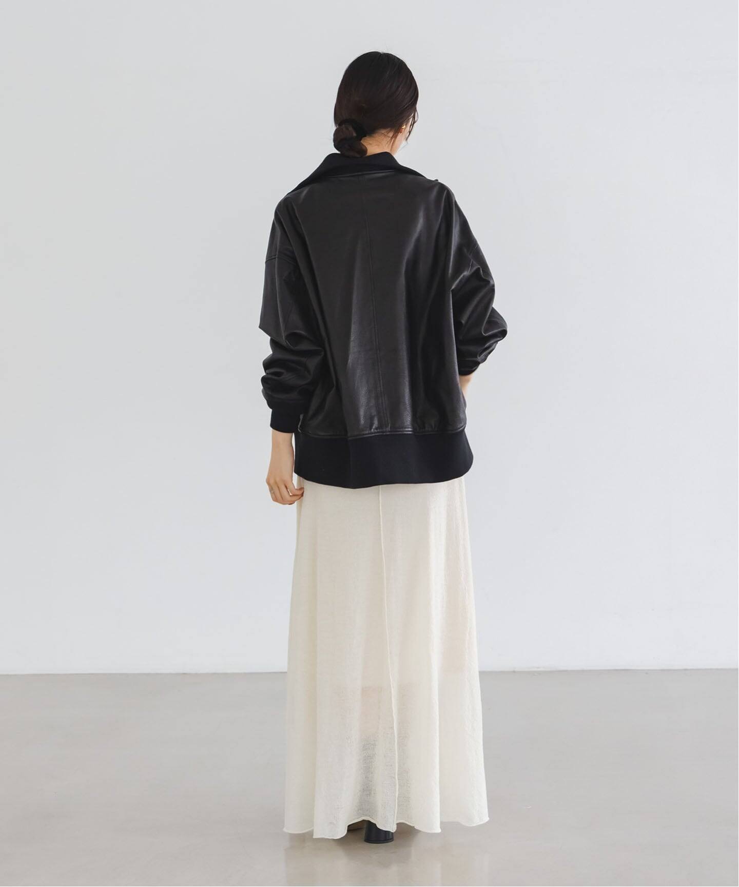良品SISIIシシ23FW定価12万円レザースノーパーカーコートL NOBLE別注》SISII/シシ FRIGHT JACKET（その他ブルゾン／アウター