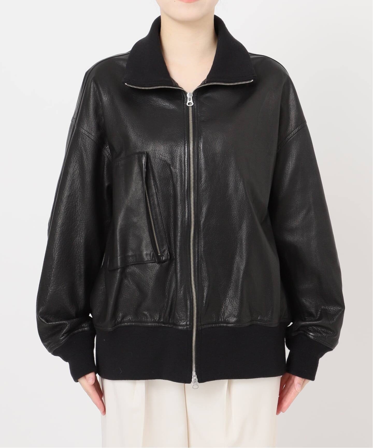 良品SISIIシシ23FW定価12万円レザースノーパーカーコートL NOBLE別注》SISII/シシ FRIGHT JACKET（その他ブルゾン／アウター