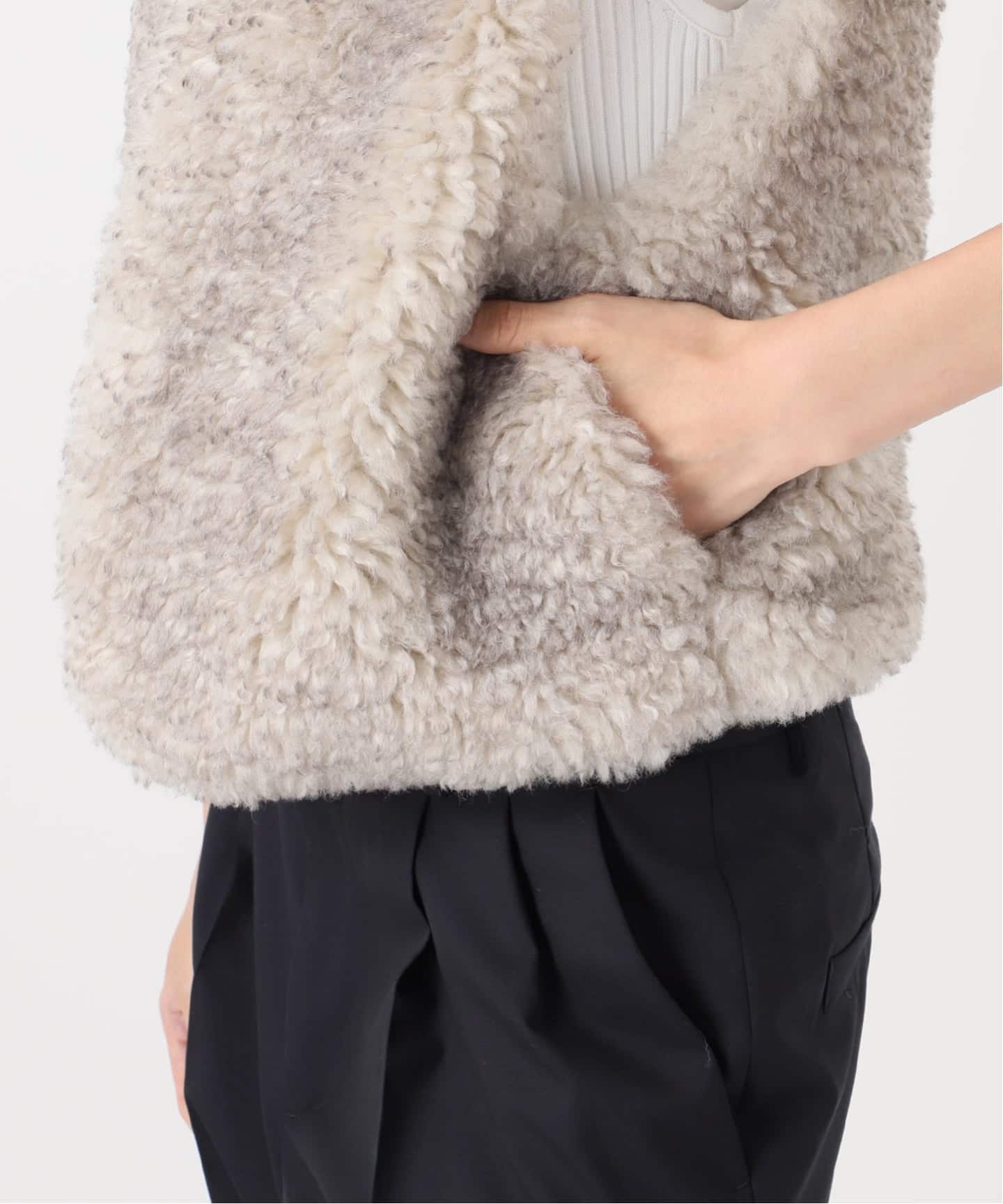 andpal &pal アウター　ファーベスト　crimp Fur vest z-EK0001Y_793.jpg