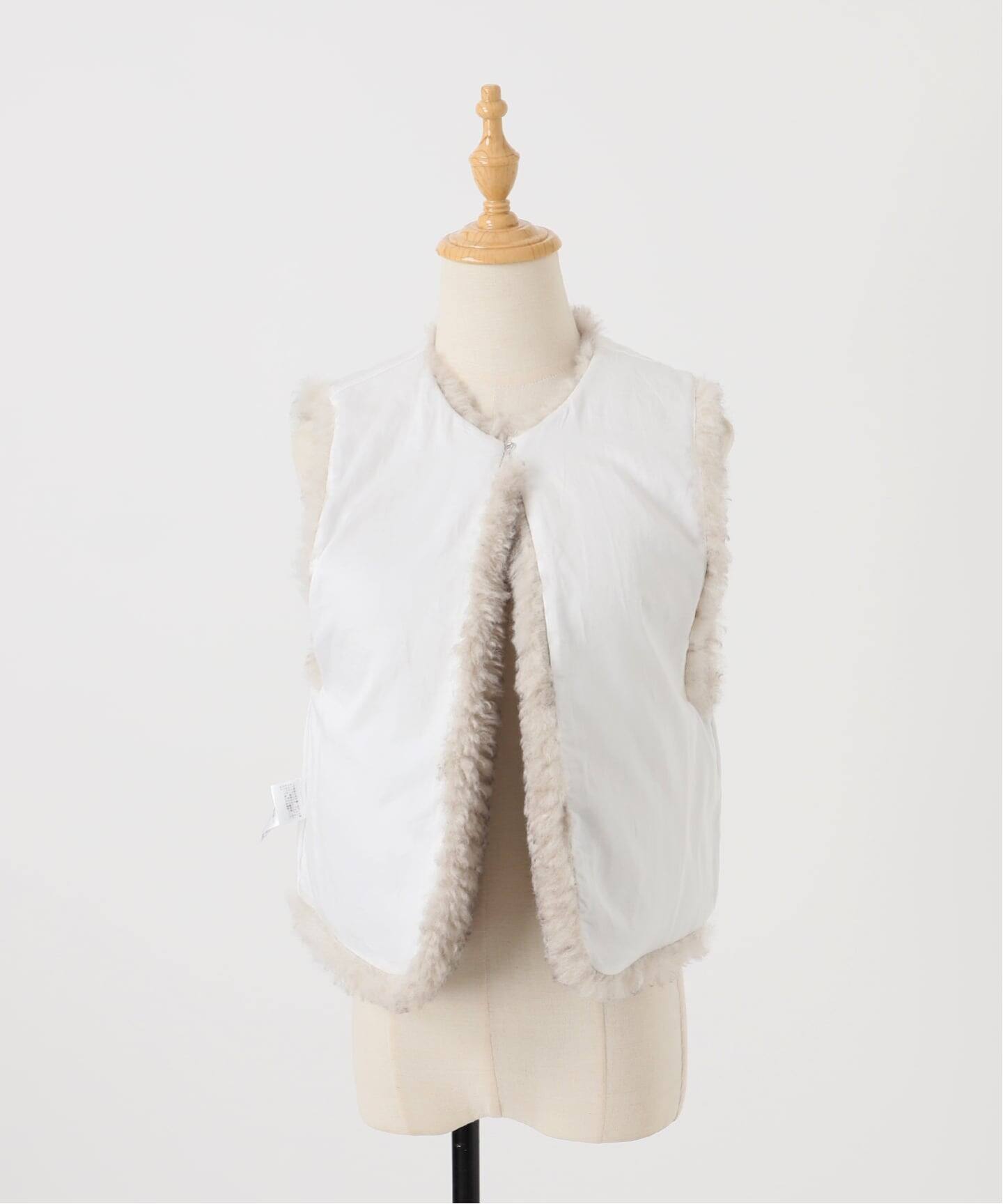 CALMER FUR VEST / ファーベスト 予約》FUR VEST / ファーベスト（ベスト）｜CALMER（カルメール
