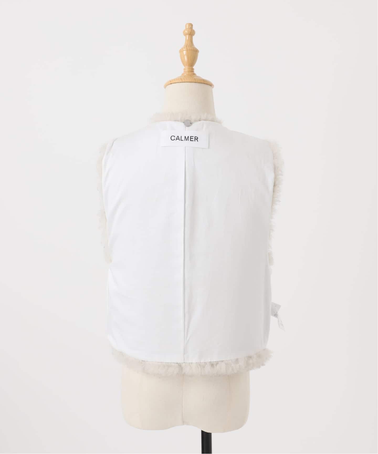 CALMER FUR VEST / ファーベスト 予約》FUR VEST / ファーベスト（ベスト）｜CALMER（カルメール