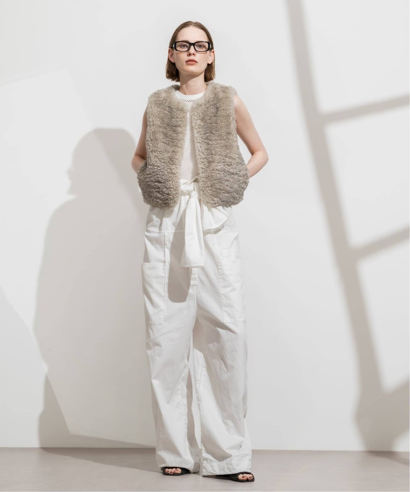 CALMER FUR VEST / ファーベスト 予約》FUR VEST / ファーベスト（ベスト）｜CALMER（カルメール