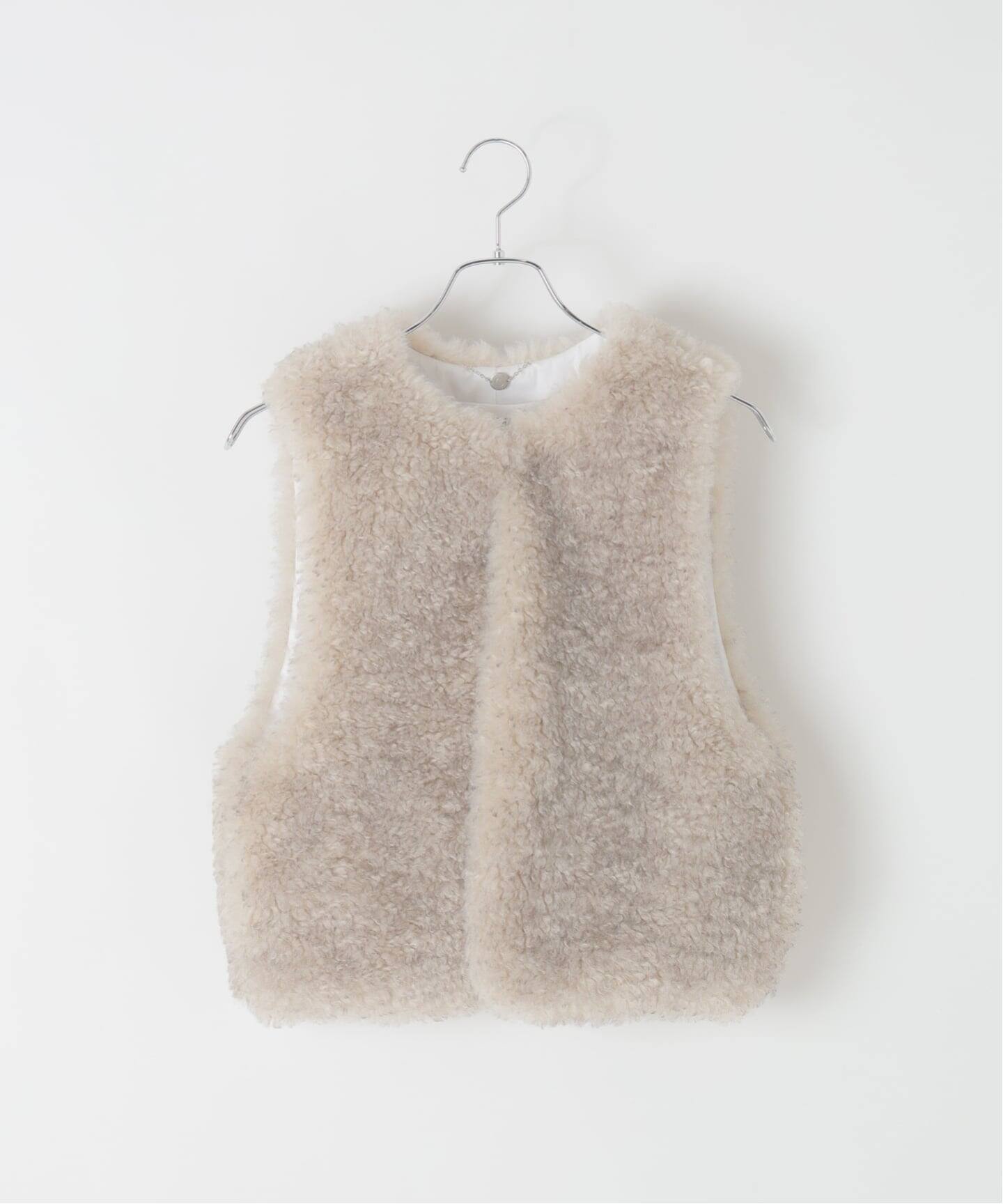 予約》FUR VEST / ファーベスト（ベスト）｜CALMER（カルメール