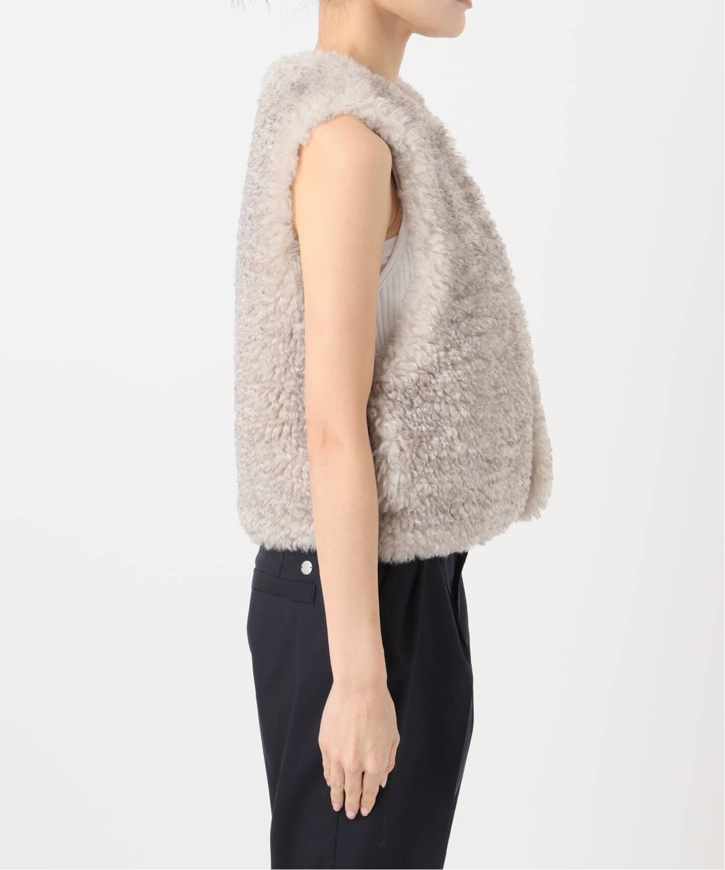 andpal &pal アウター　ファーベスト　crimp Fur vest andpal &pal アウターファーベストcrimp Fur vest