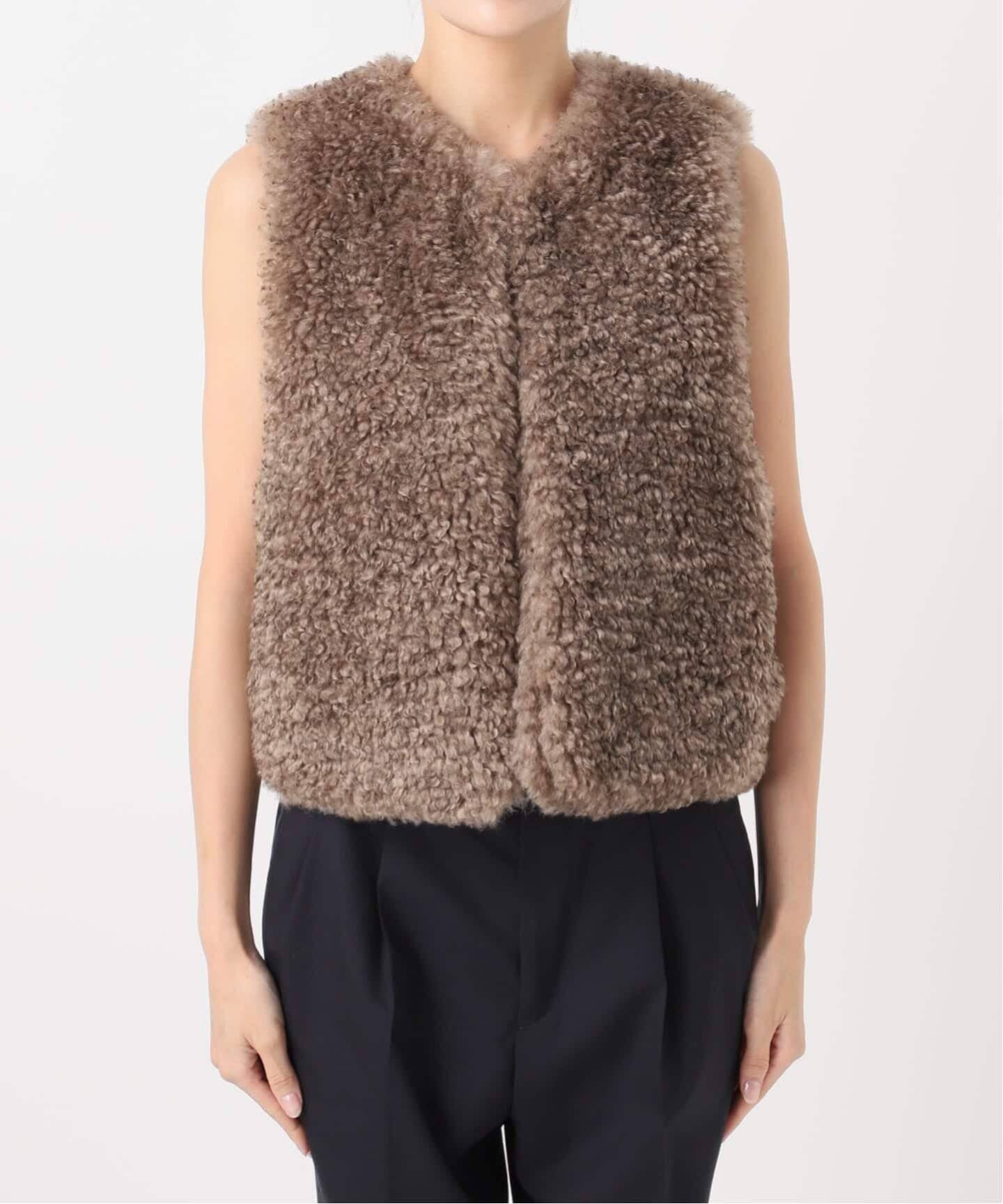 andpal &pal アウター　ファーベスト　crimp Fur vest andpal &pal アウターファーベストcrimp Fur vest