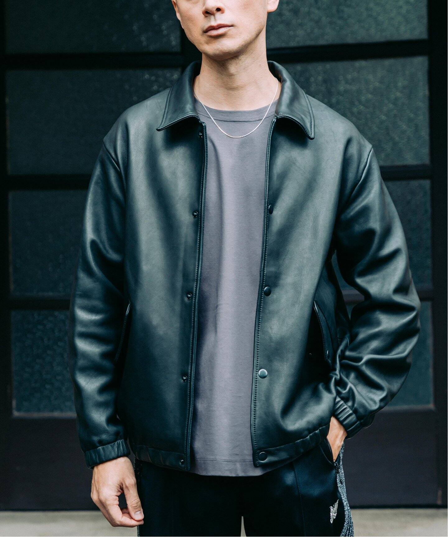 べジタブルラムレザー コーチジャケット（レザージャケット）｜EDIFICE  