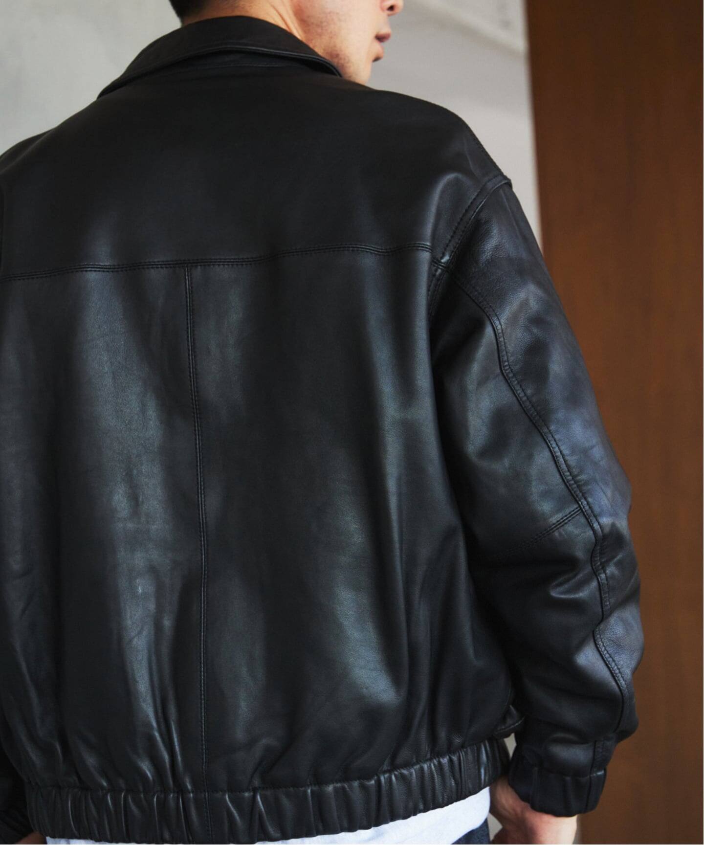 A2 レザーショートブルゾン（レザージャケット）｜EDIFICE