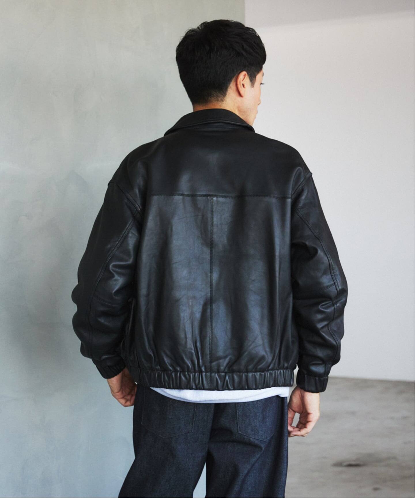 A2 レザーショートブルゾン（レザージャケット）｜EDIFICE