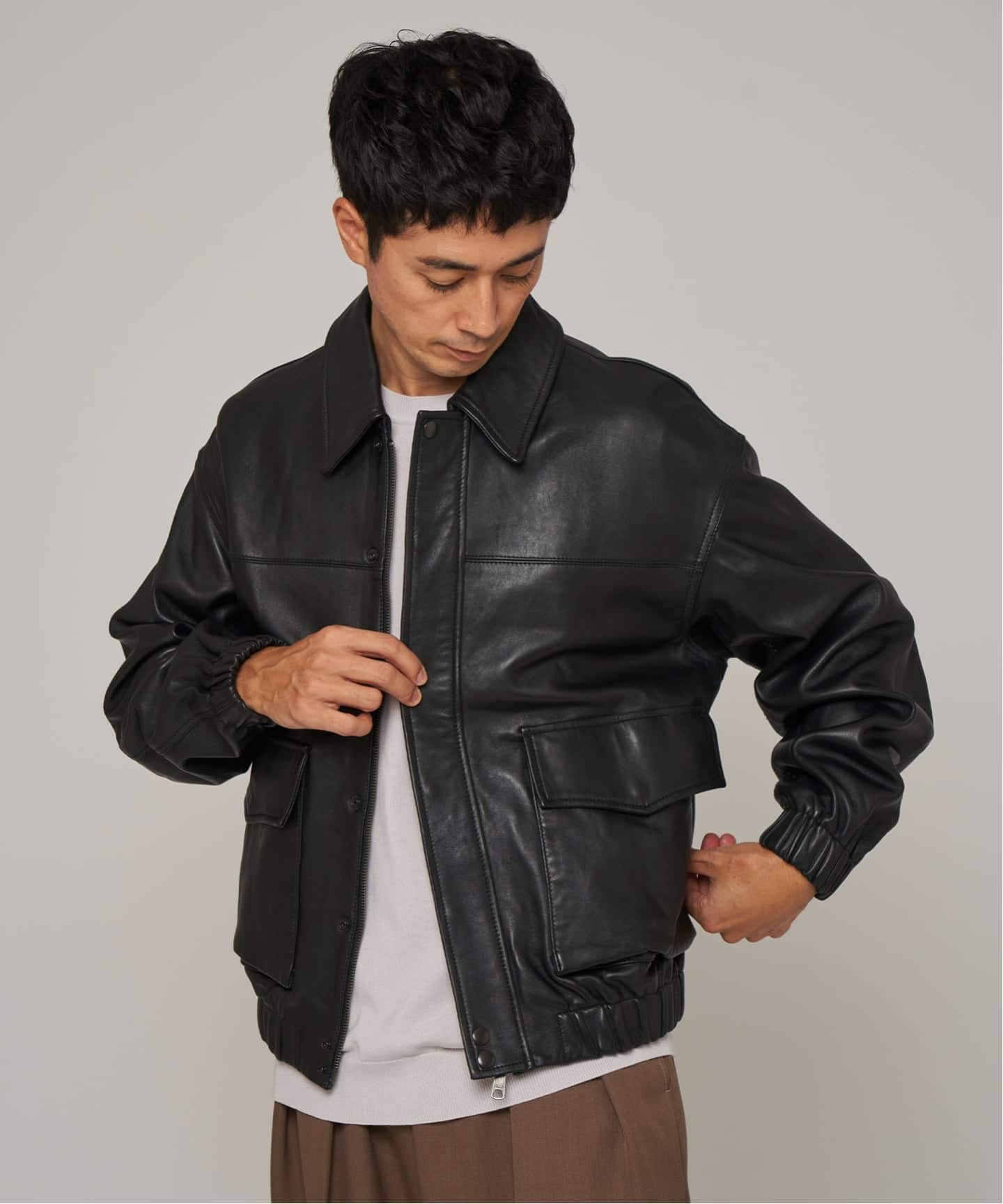 EDIFICE A2レザーショートブルゾン A2 レザーショートブルゾン | エディフィス(EDIFICE) | マルイ