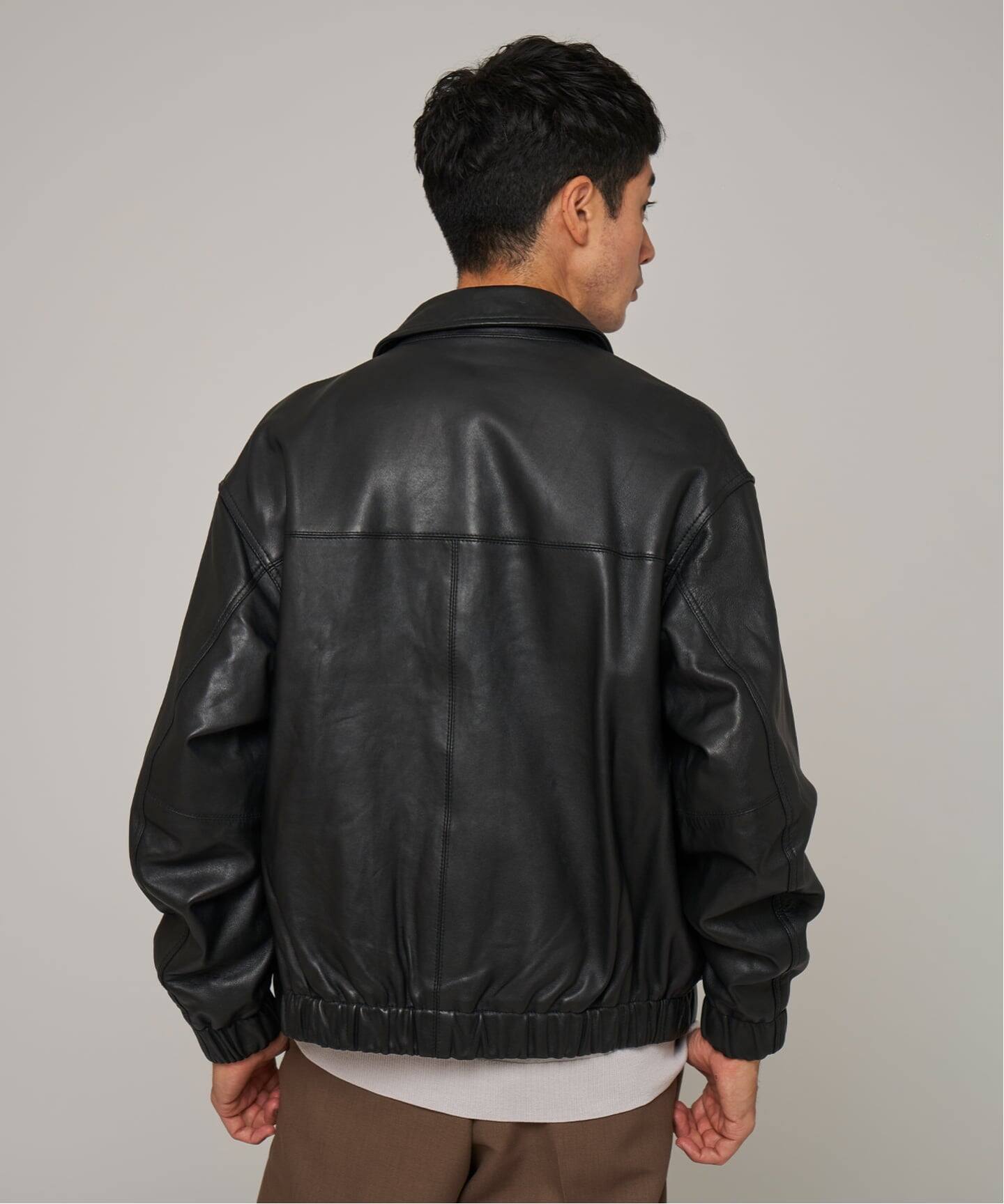 EDIFICE A2レザーショートブルゾン A2 レザーショートブルゾン（レザージャケット）｜EDIFICE