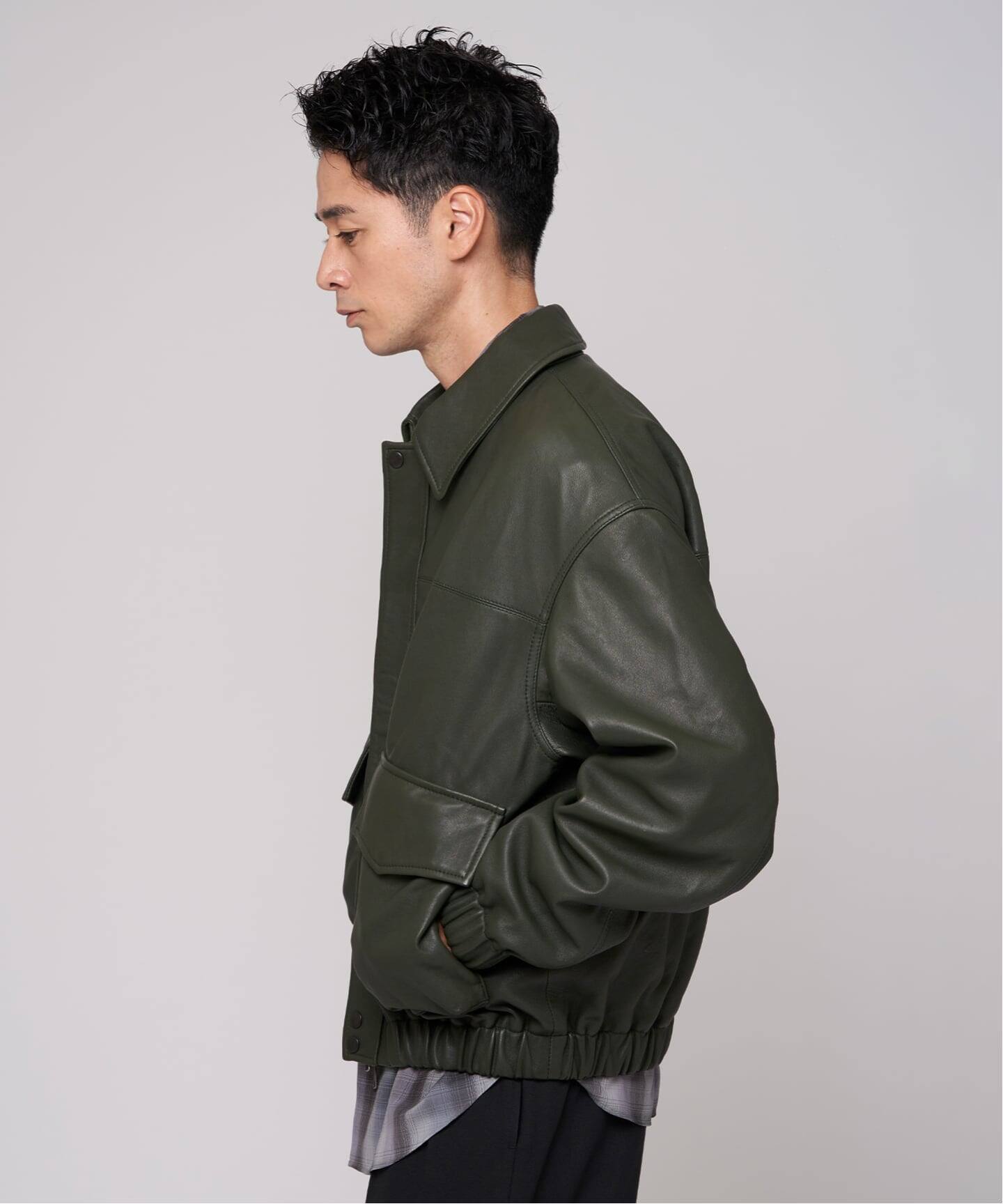 EDIFICE 革ジャン A2 LEATHER SHORT BZ A2 レザーショートブルゾン（レザージャケット）｜EDIFICE