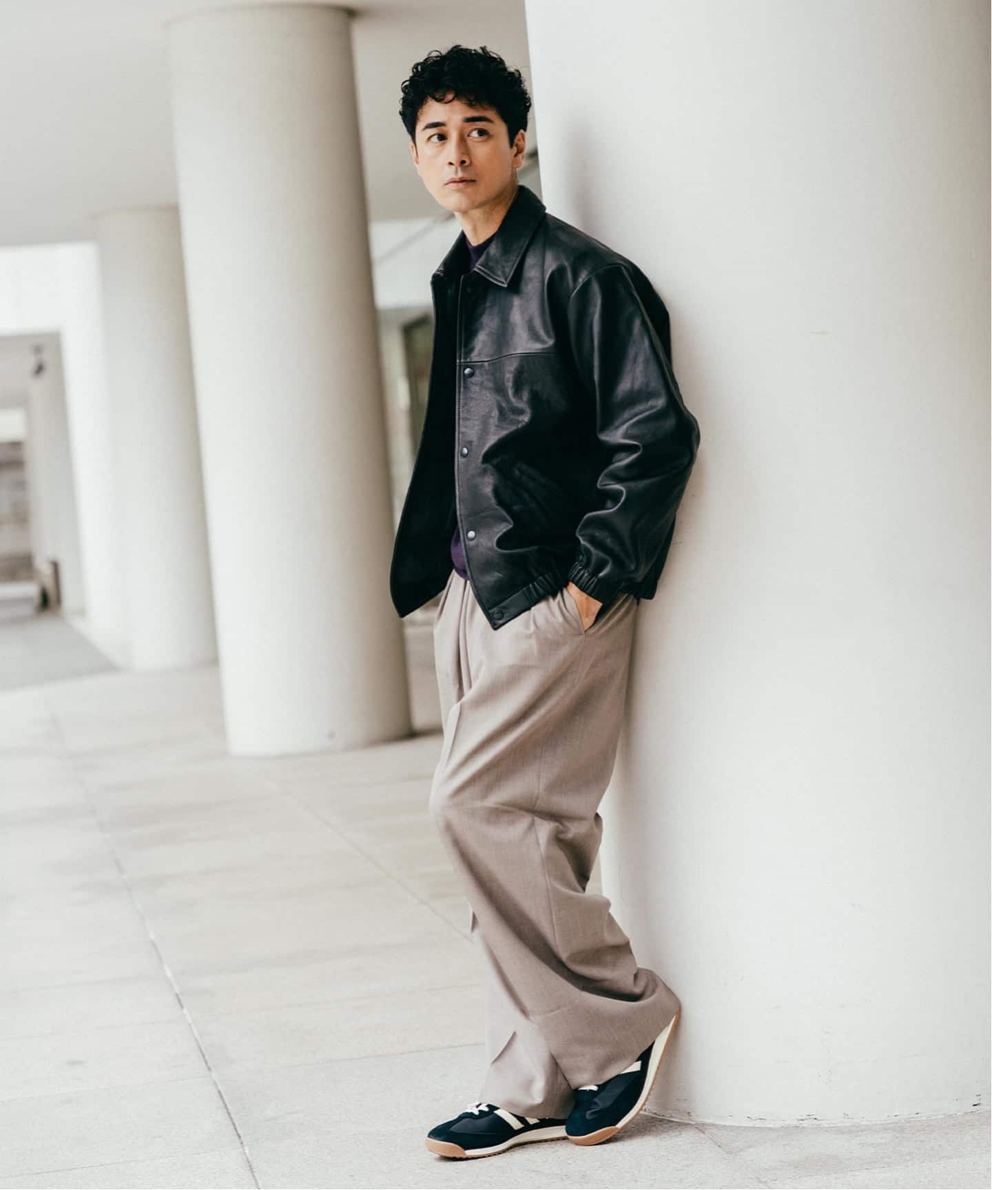 べジタブルラムレザー コーチジャケット（レザージャケット