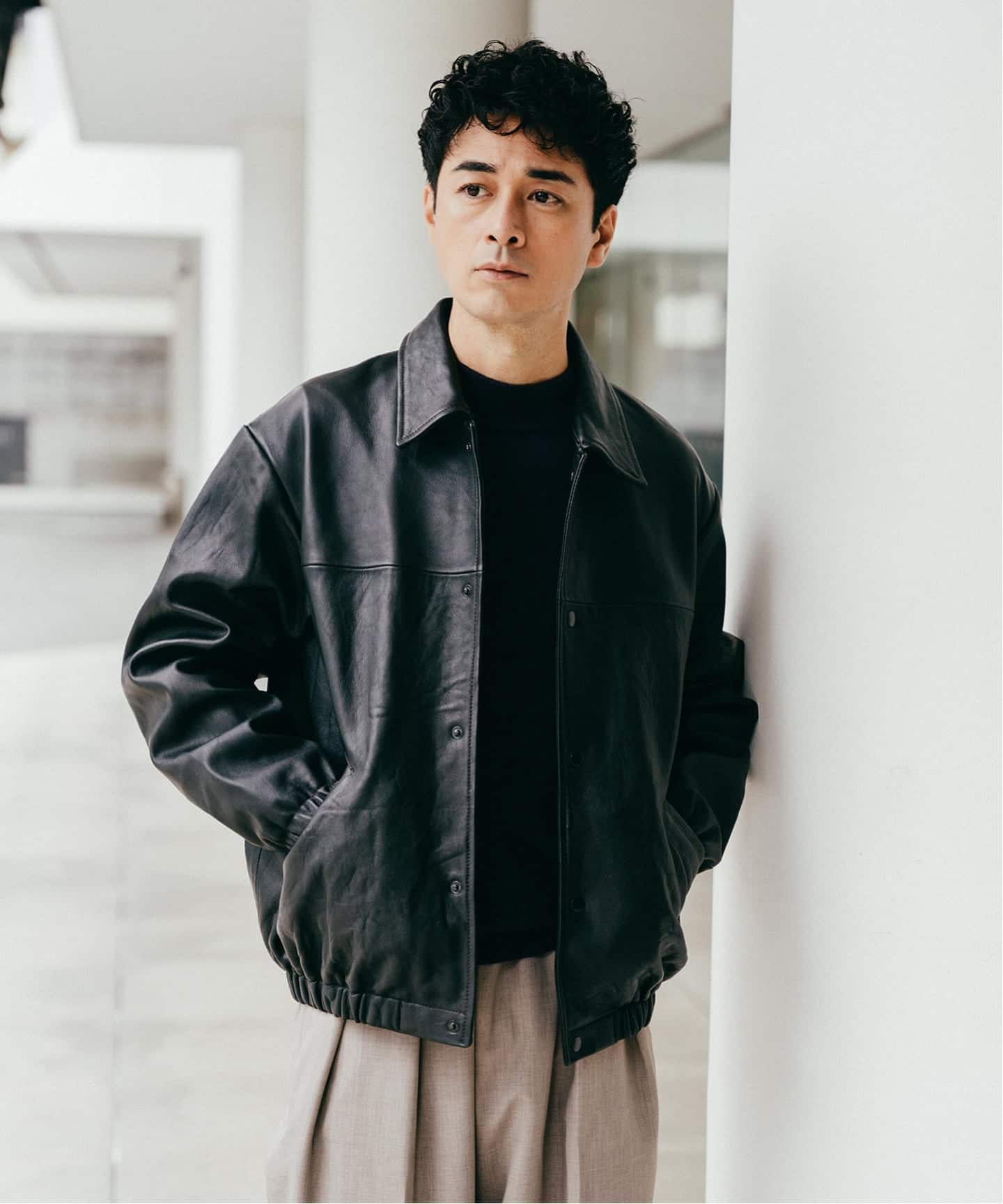 べジタブルラムレザー コーチジャケット（レザージャケット）｜EDIFICE