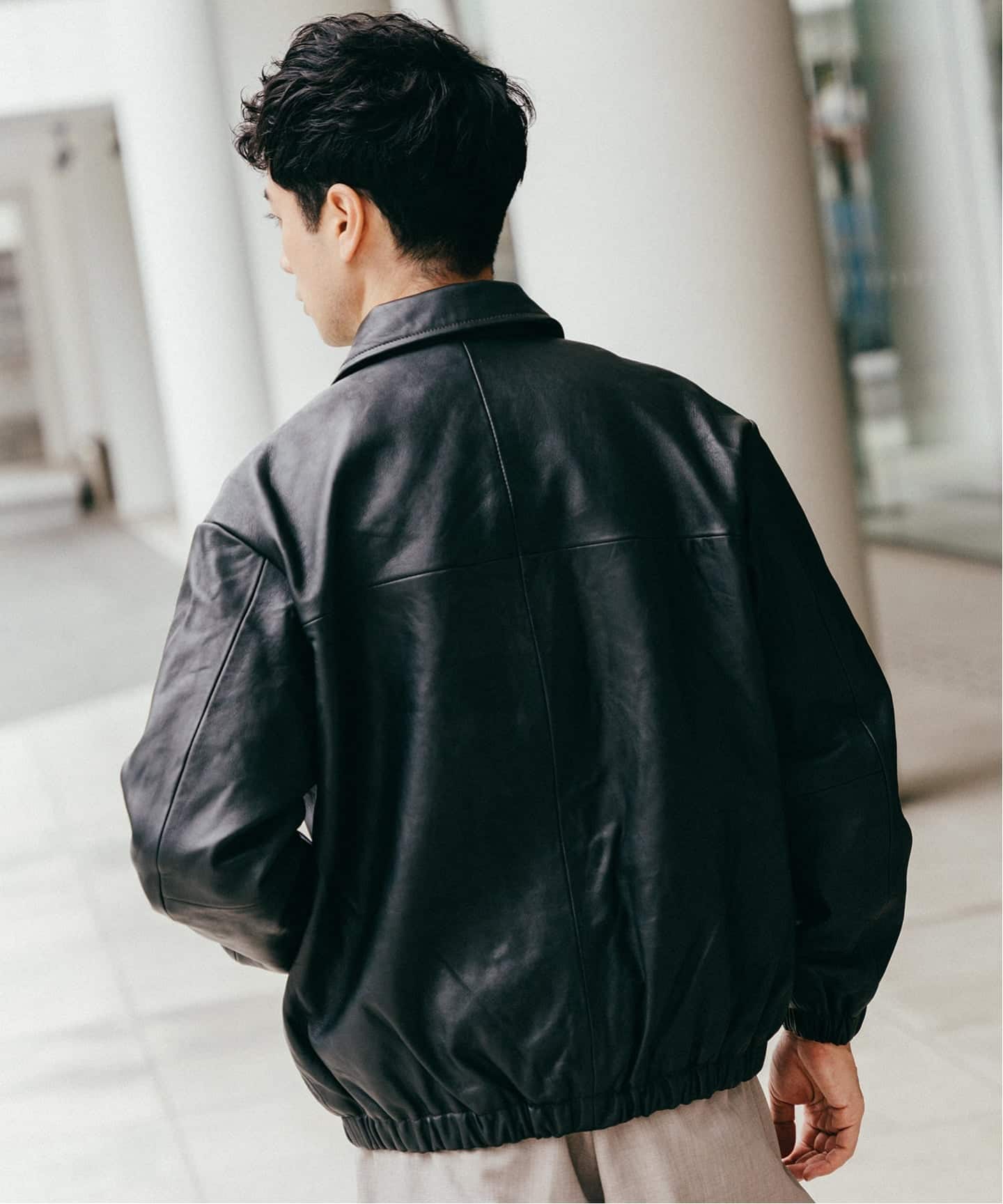べジタブルラムレザー コーチジャケット（レザージャケット）｜EDIFICE