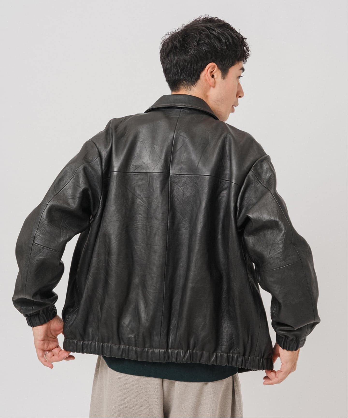 べジタブルラムレザー コーチジャケット（レザージャケット）｜EDIFICE