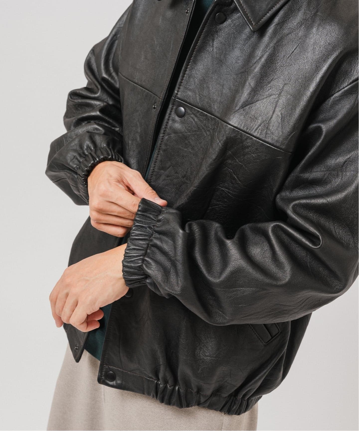べジタブルラムレザー コーチジャケット（レザージャケット）｜EDIFICE