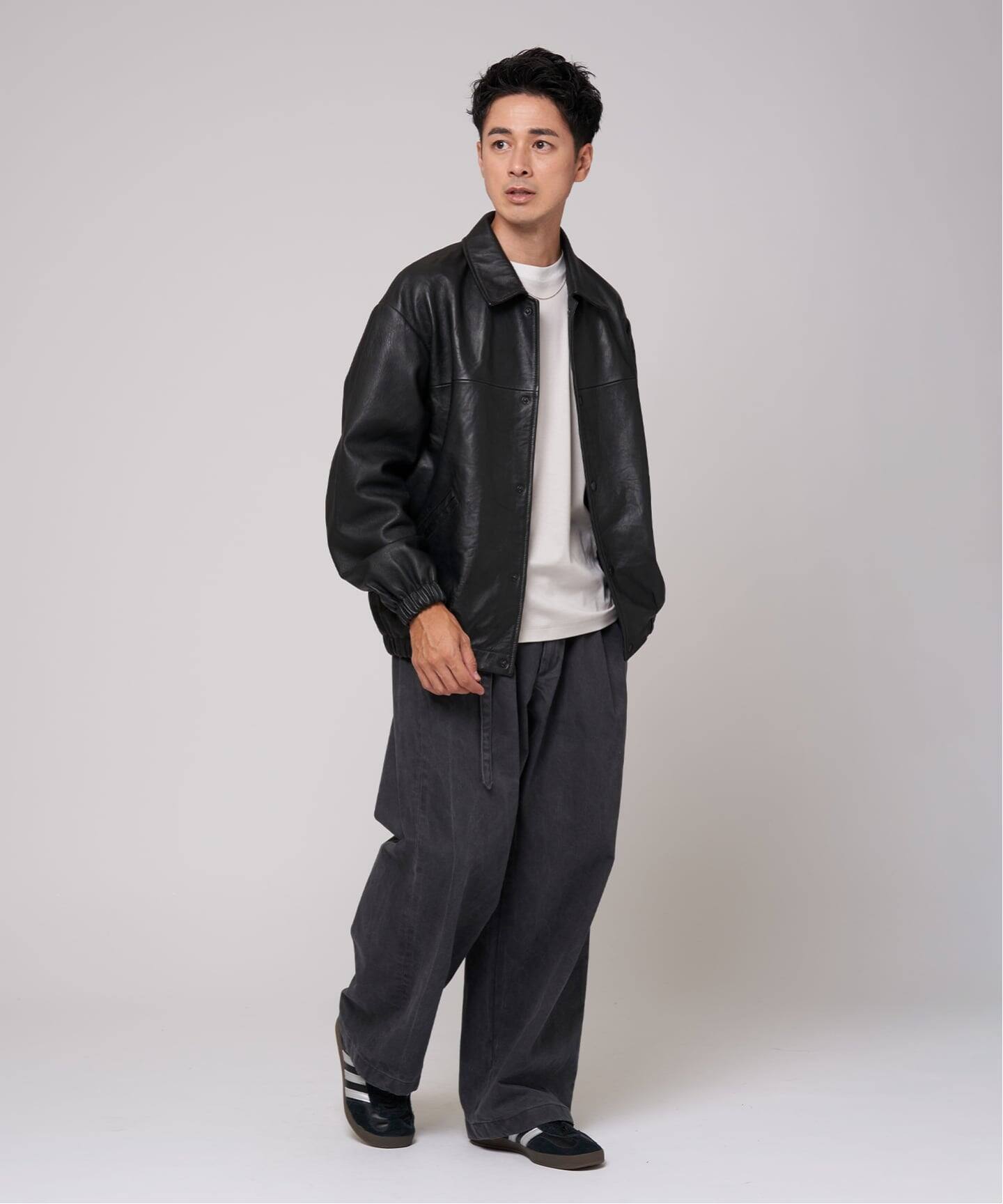 べジタブルラムレザー コーチジャケット（レザージャケット）｜EDIFICE