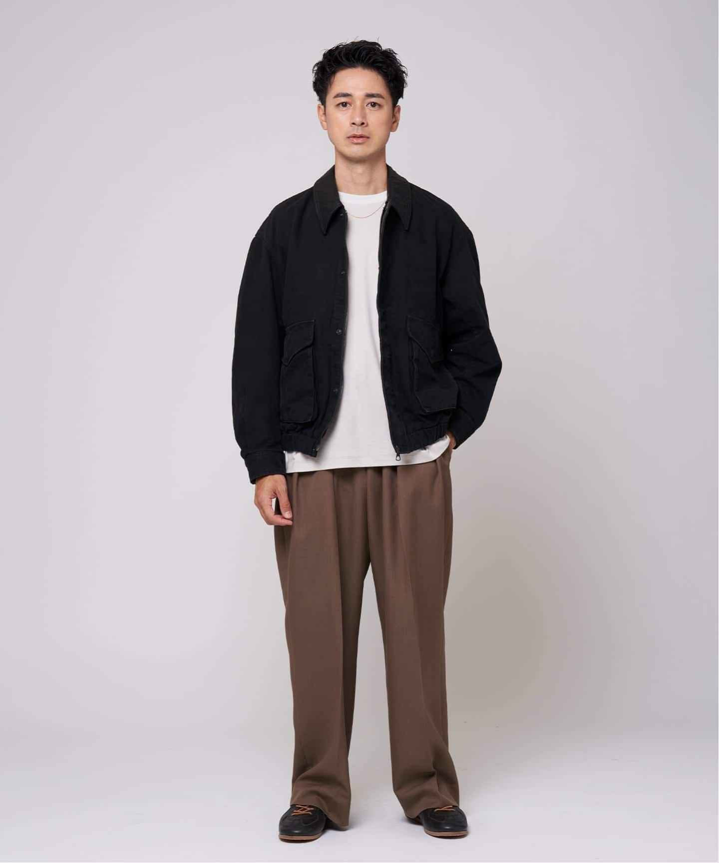 エディフィス（EDIFICE）/ダック ウォッシュド フライト ブルゾン ダック ウォッシュド フライト ブルゾン（その他ブルゾン／アウター