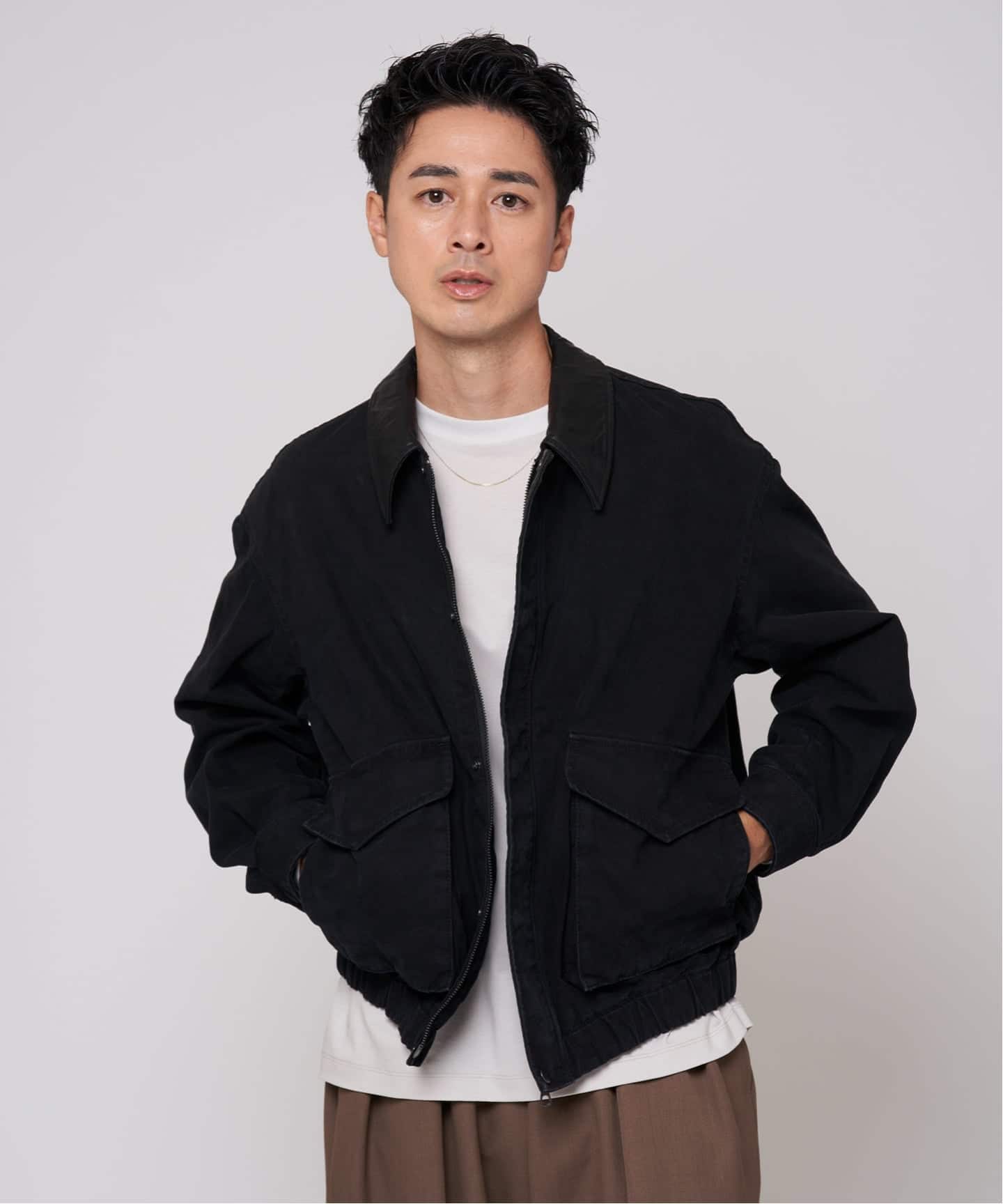 ダック ウォッシュド フライト ブルゾン（その他ブルゾン／アウター