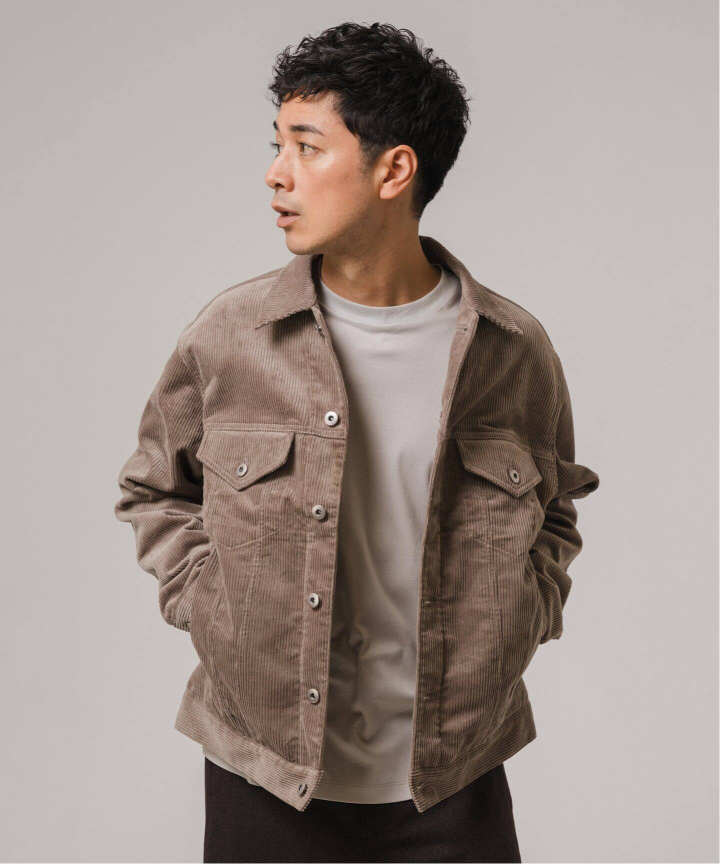 エディフィス（EDIFICE）/コーデュロイ トラッカー ジャケット コーデュロイ トラッカー ジャケット（その他ブルゾン／アウター