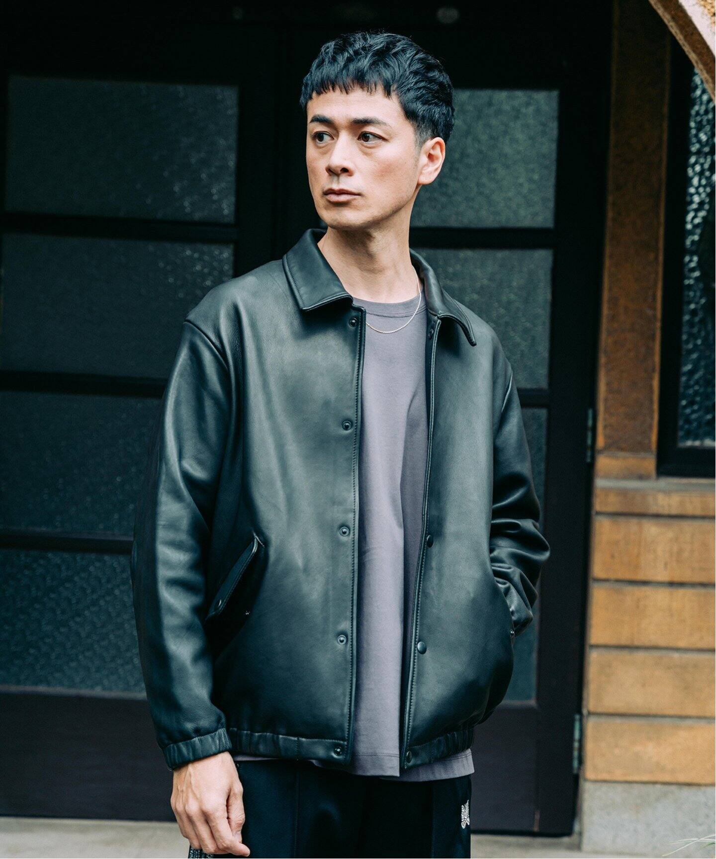 再入荷》べジタブルラムレザー コーチジャケット（レザージャケット 