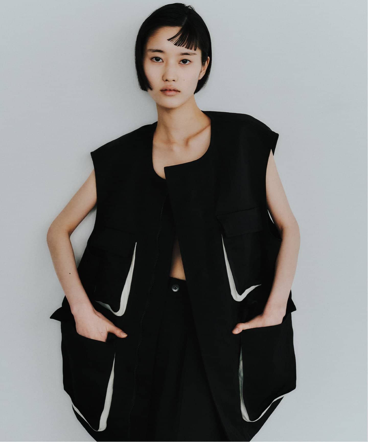 Hedie.+ Nylon Vest ブラック