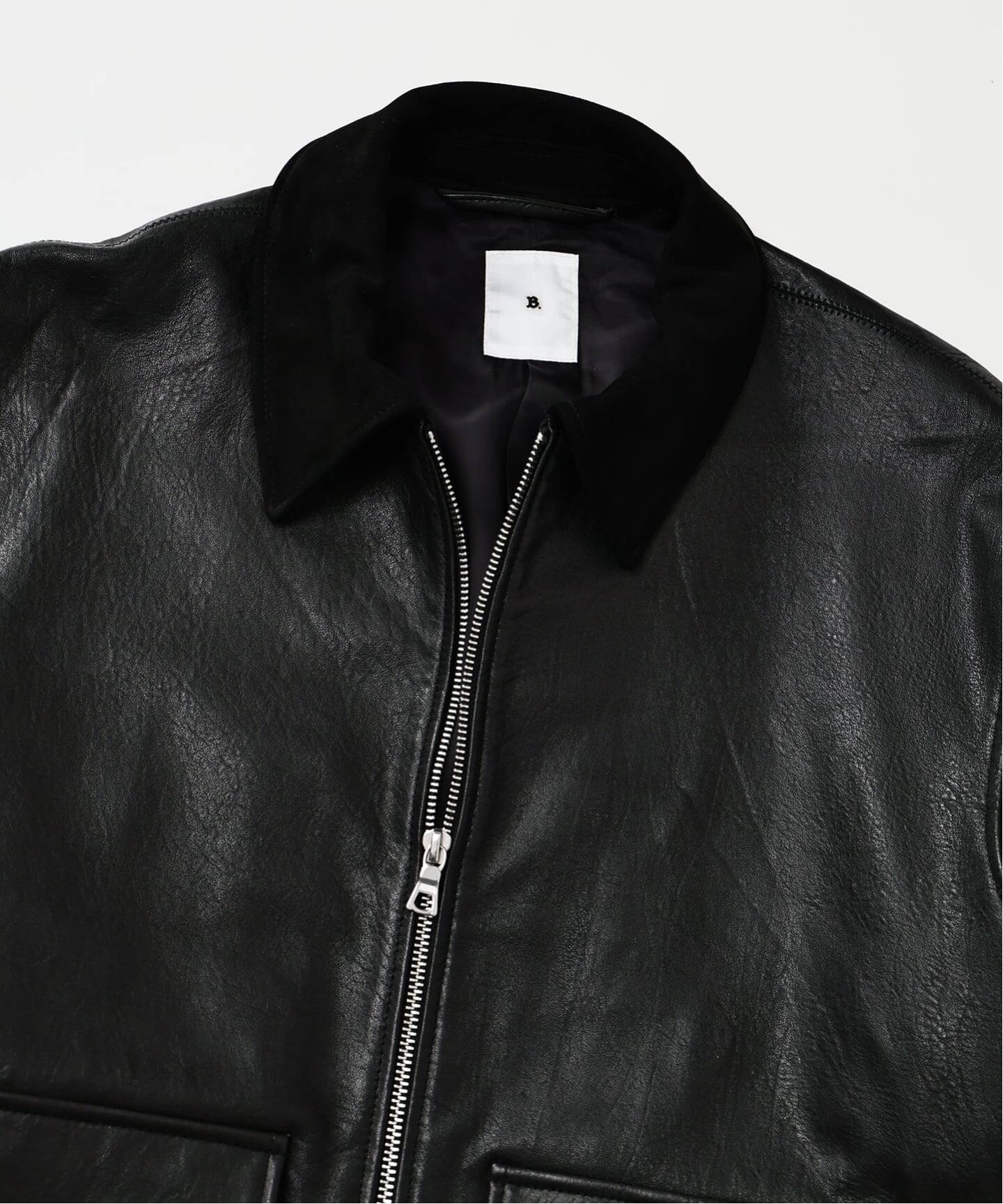 LA BOUCLE (ラブークル) LAMB LEATHER FLIGHT ジャケット（レザー