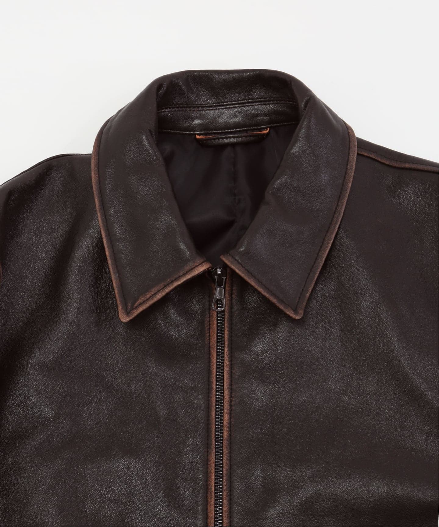 ラムレザー フレンチアンティーク ライダースジャケット（レザー