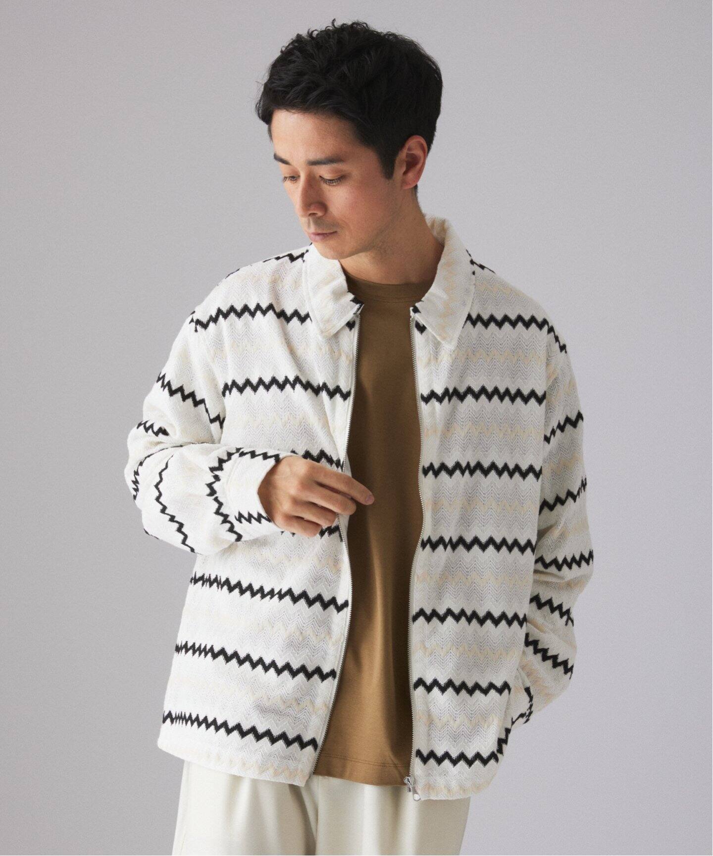 ÉDIFICE アウター E.Russell Border Zip Blouson（その他ブルゾン／アウター