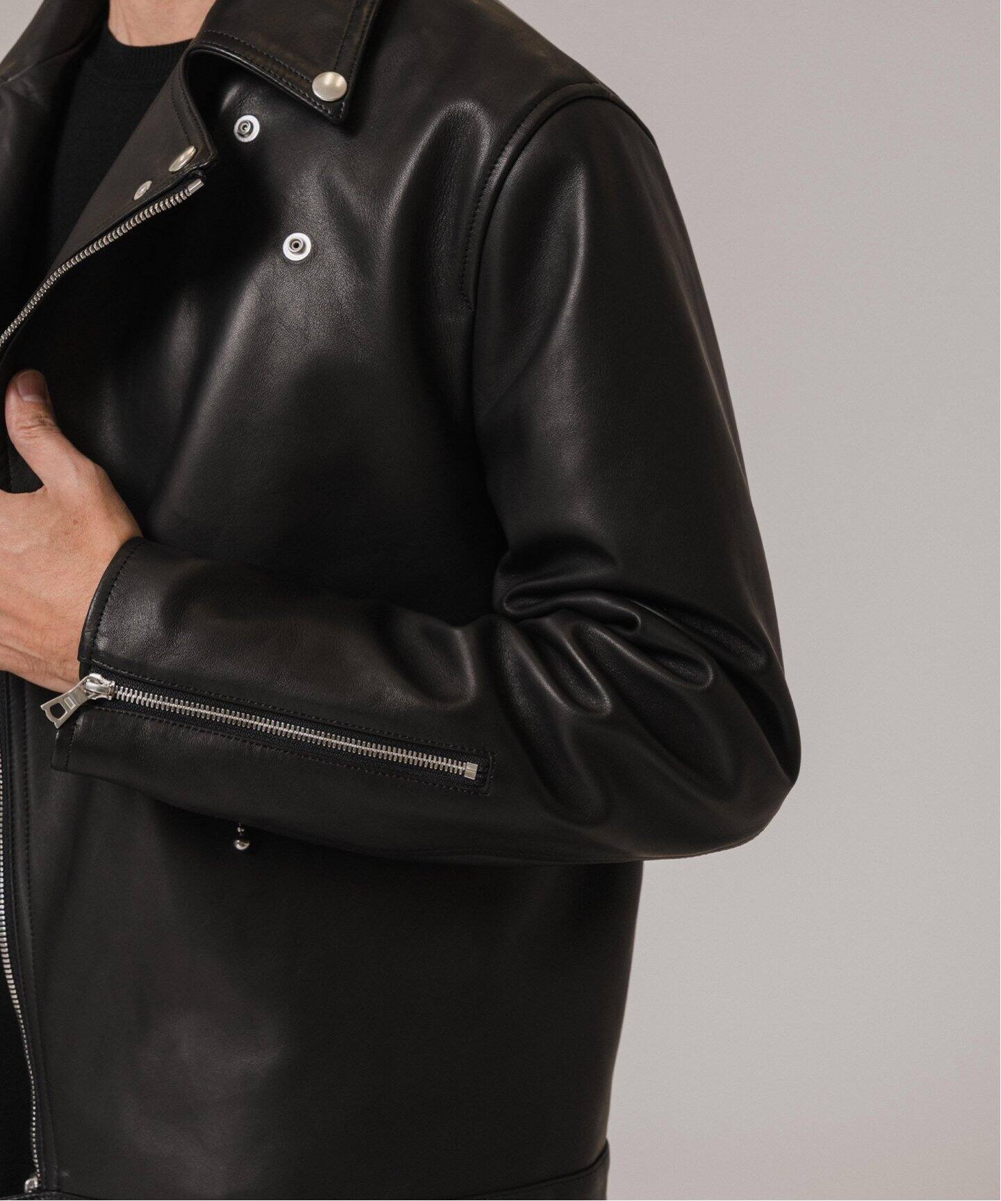 CONFFECT EDIFICE】SHEEPLEATHER MORTORCYCLE DOUBLE JACKET（レザー 