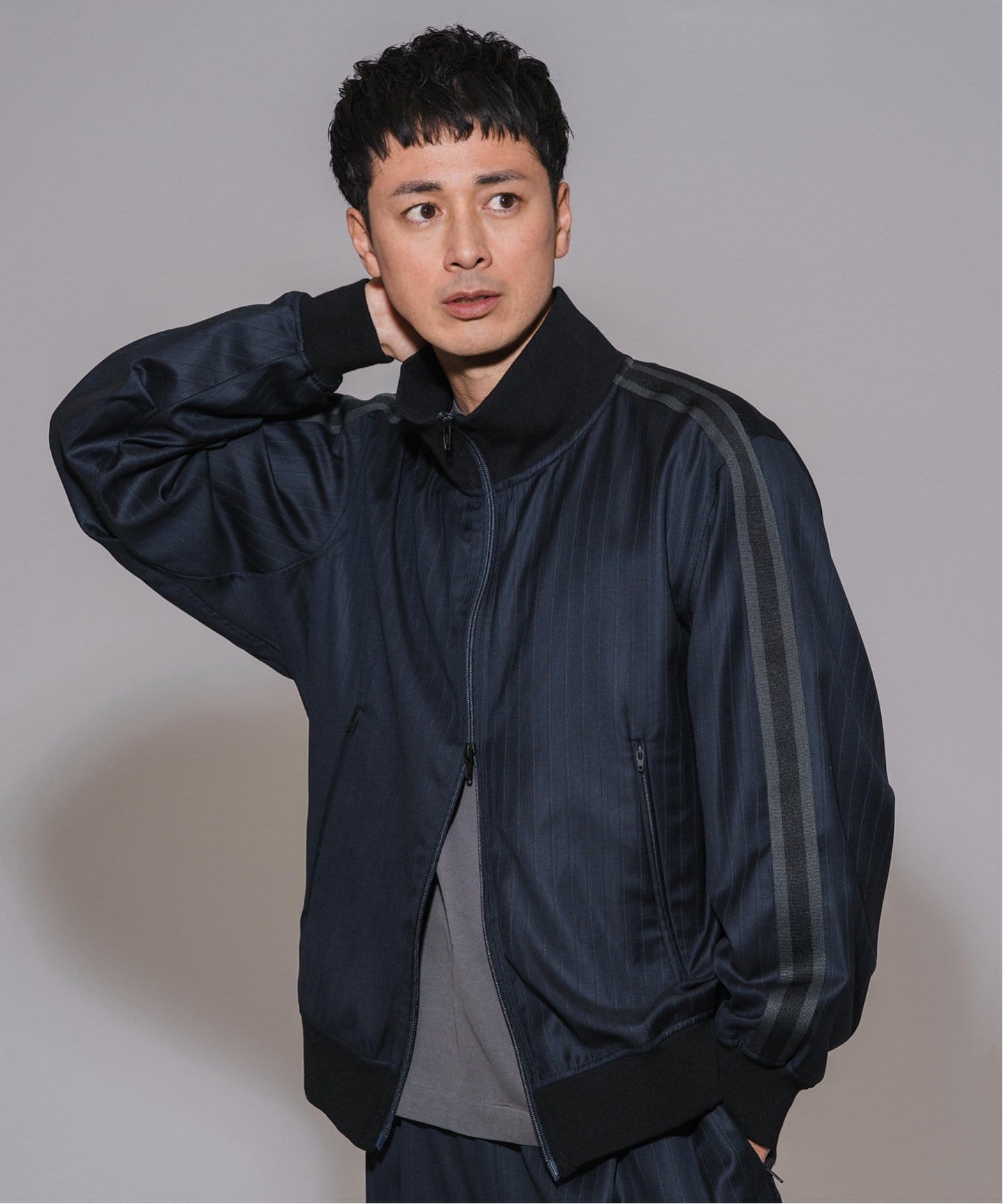 T/E(ティーイー) フレンチトラックジャケット Loro Piana Fabric