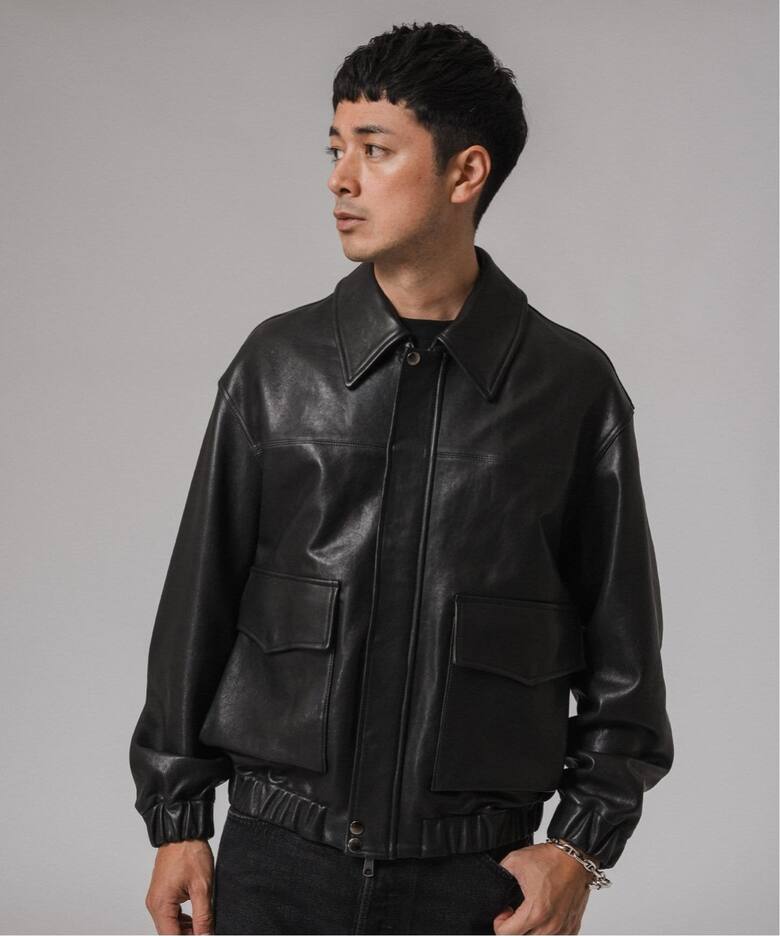 再入荷》A2 レザーショートブルゾン（レザージャケット）｜EDIFICE 
