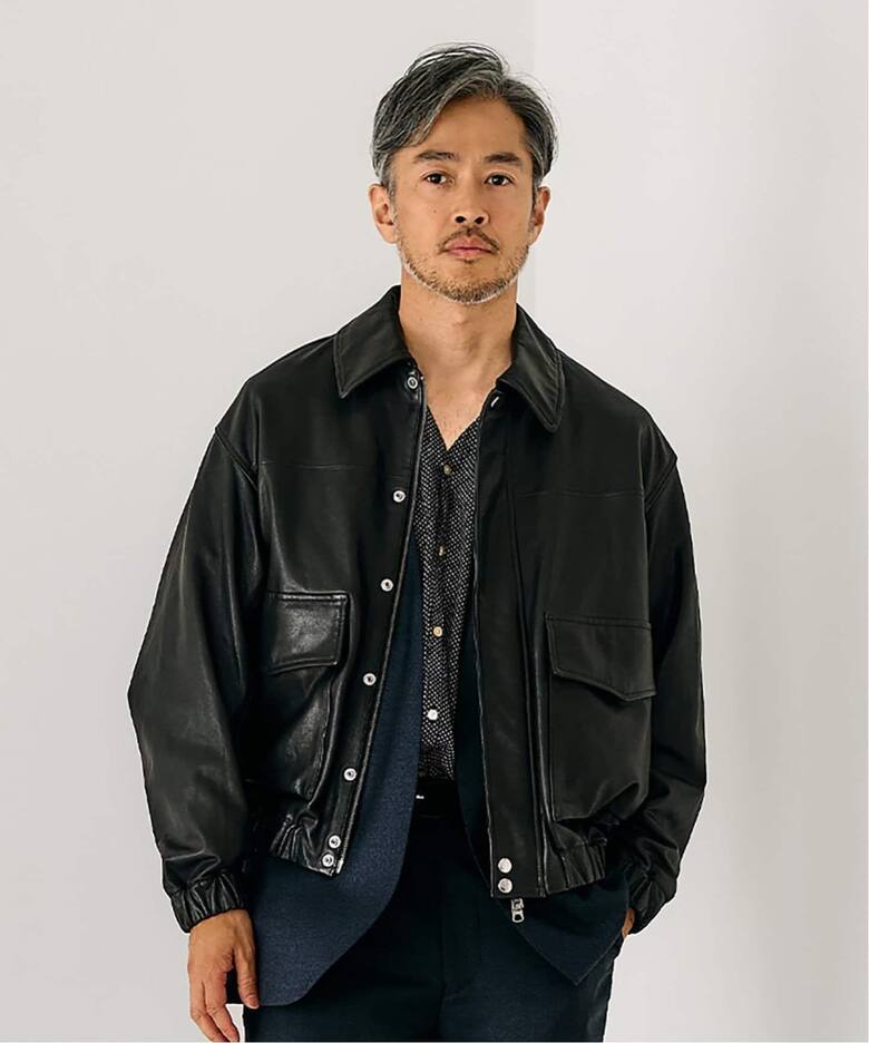 再入荷》A2 レザーショートブルゾン（レザージャケット）｜EDIFICE 
