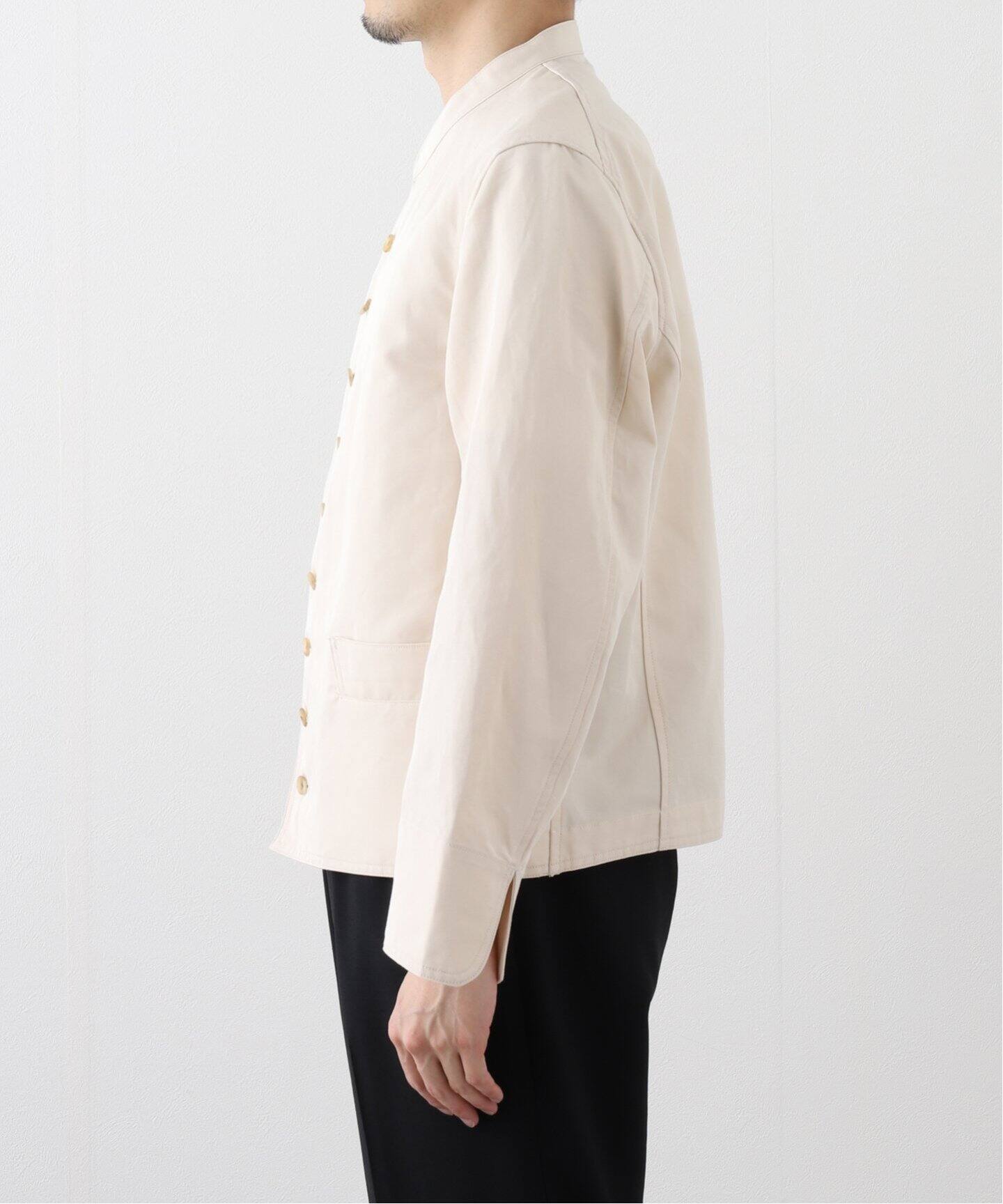 Letiquette × ETS.MATERIAUX コットンリネン ドルマン ジャケット