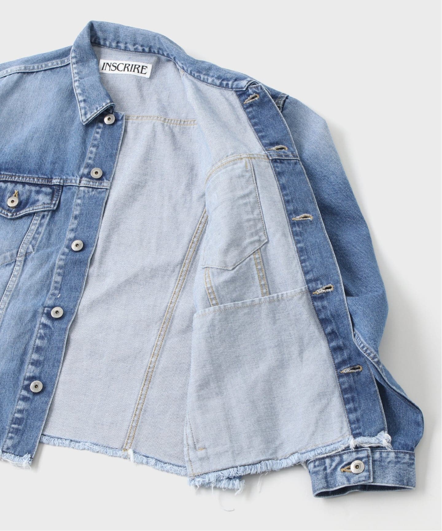 【INSCRIRE アンスクリア】デニムジャケットIENA イエナ サイズ38 INSCRIRE(アンスクリア)｜デニム ジャケット/ブルーユーズド の
