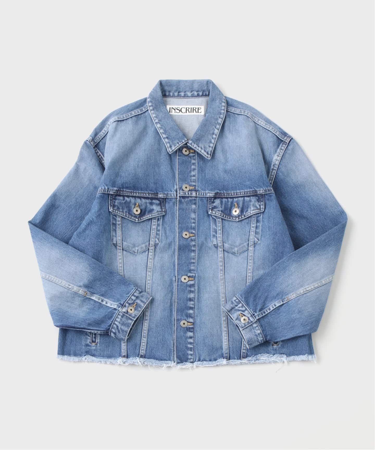 【INSCRIRE アンスクリア】デニムジャケットIENA イエナ サイズ38 INSCRIRE (アンスクリア) デニム ジャケット（その他ブルゾン