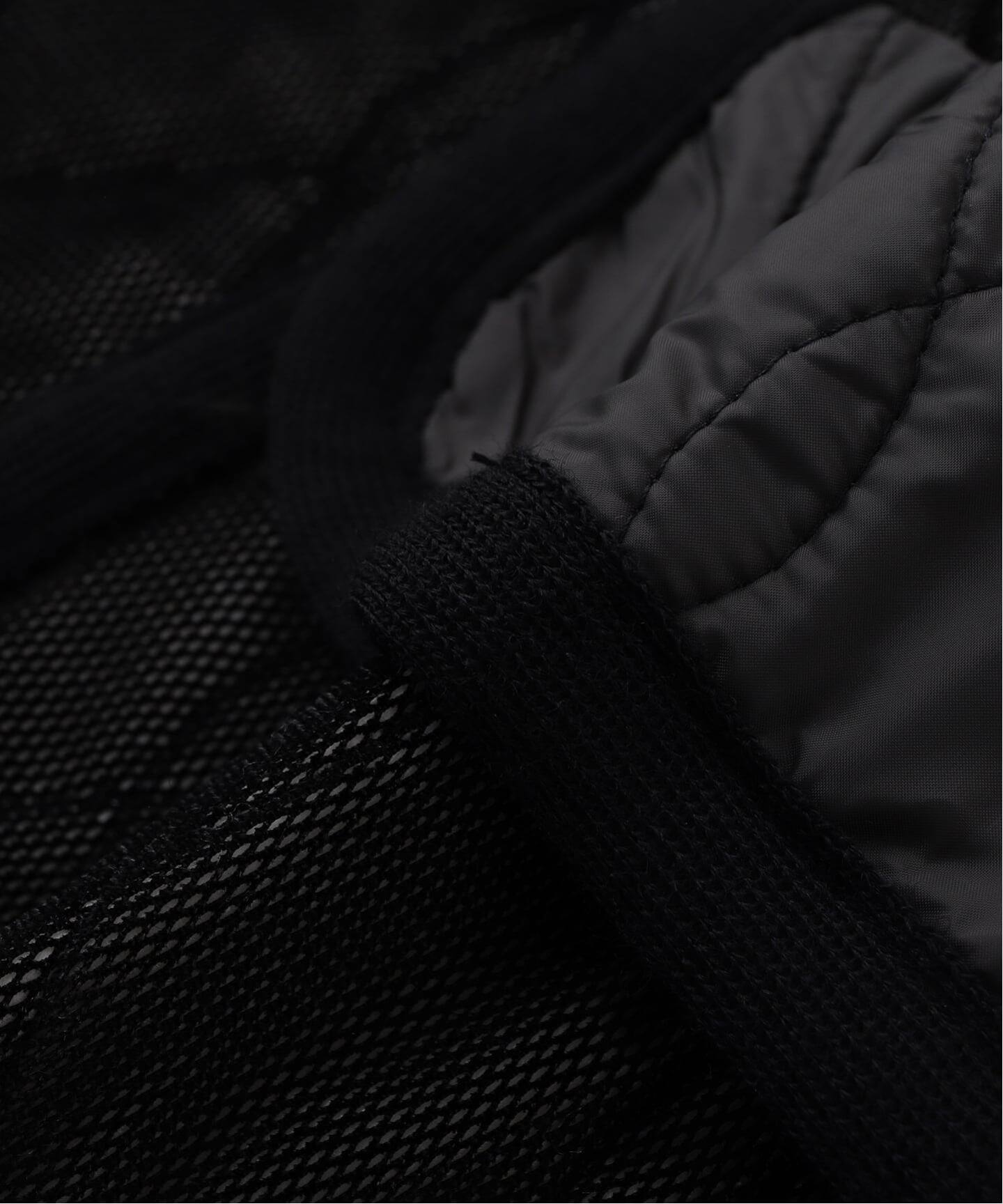 m's braque (エムズ ブラック) SILK LOFT QUILTING CAR LONG ベスト