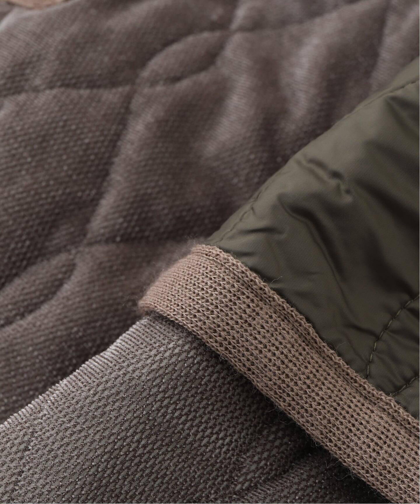 m's braque (エムズ ブラック) SILK LOFT QUILTING CAR LONG ベスト