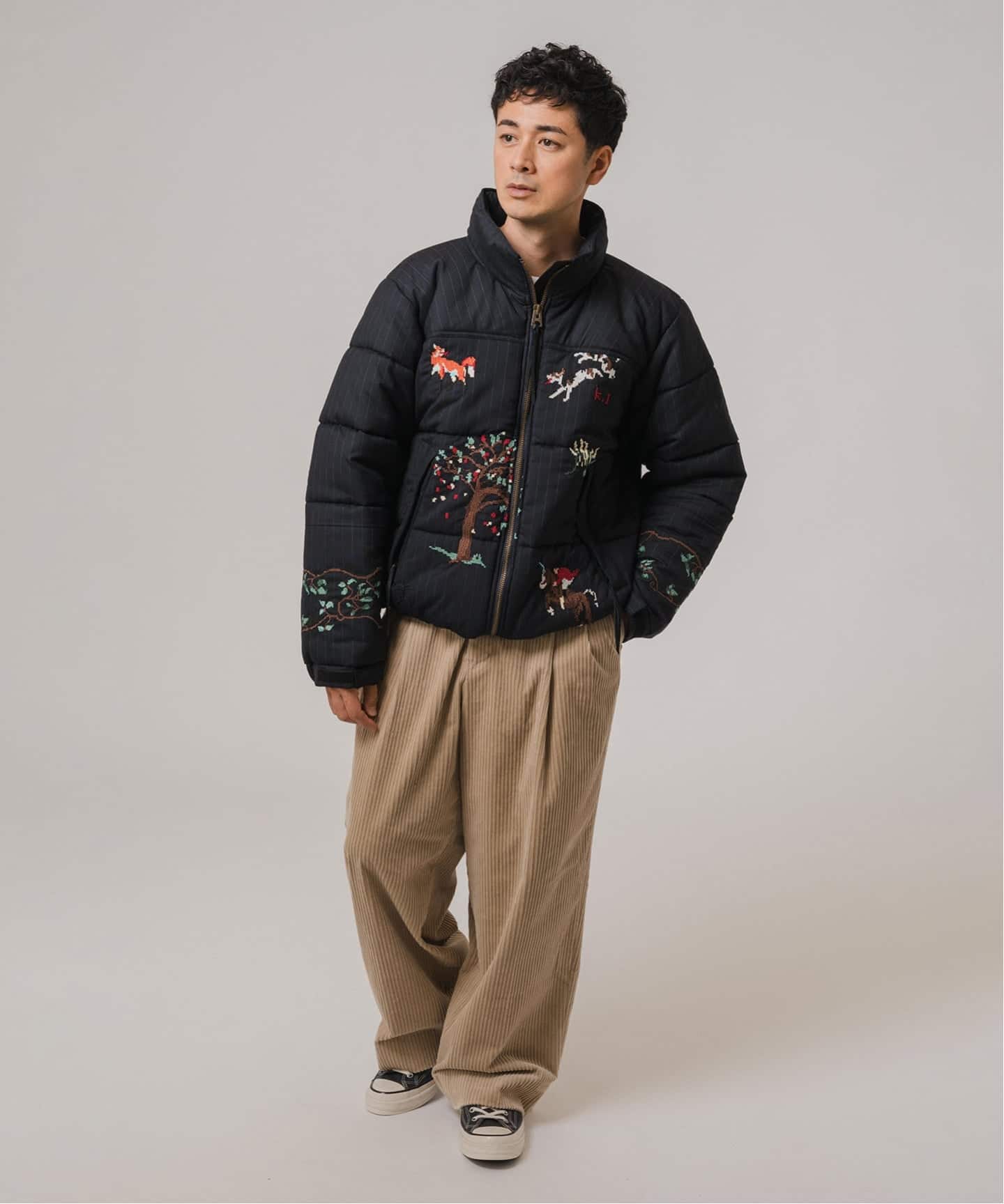 KHOKI（コッキ）別注 embroidery puffer jacke（その他ブルゾン
