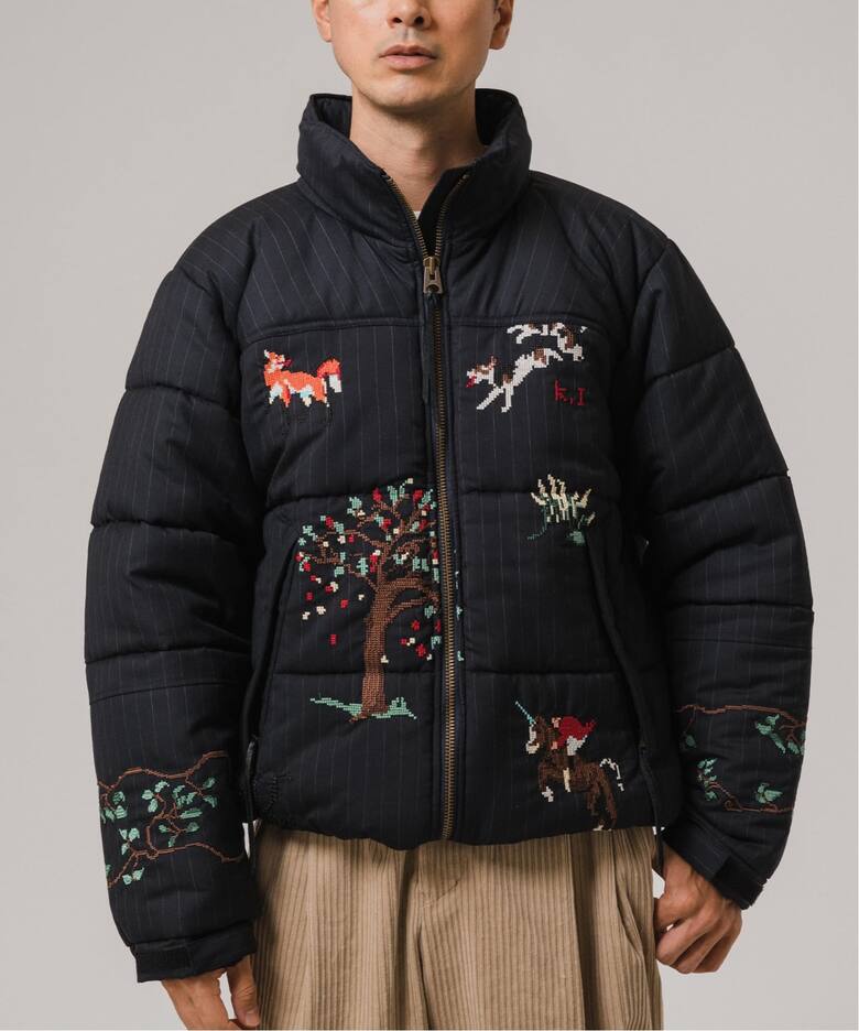 KHOKI（コッキ）別注 embroidery puffer jacke（その他ブルゾン 
