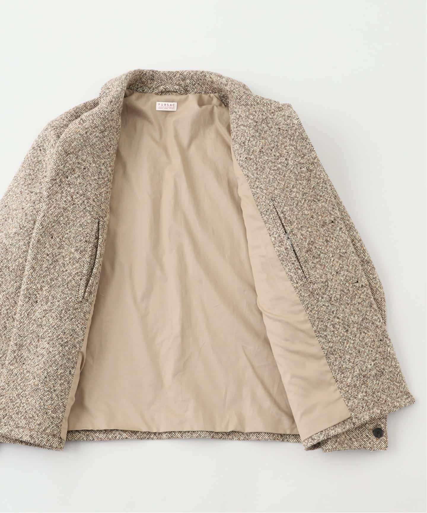 fursac (フルサック) Dark blond tweed jacket（その他ブルゾン