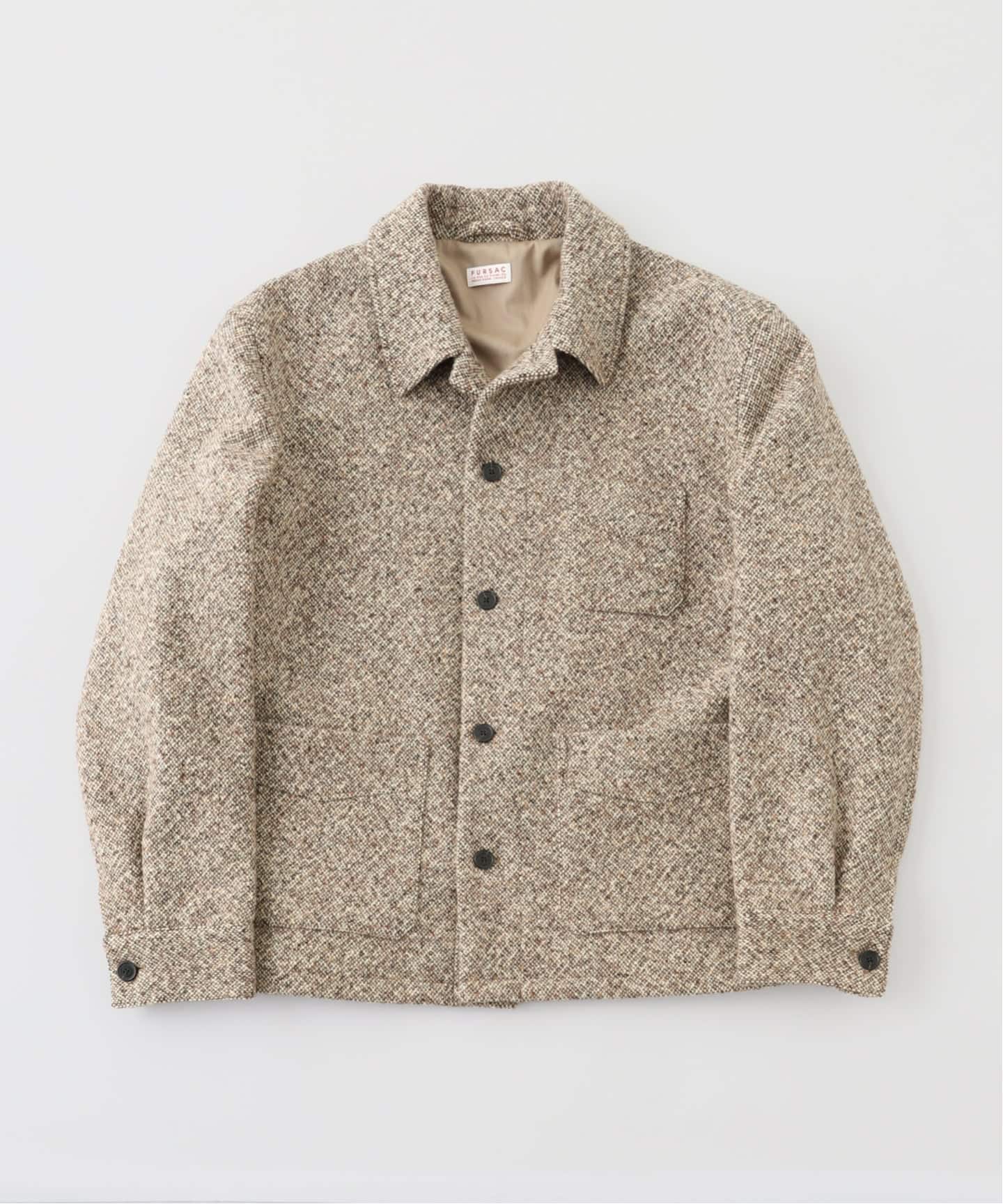 エディフィス（EDIFICE）/fursac (フルサック) Dark blond tweed jacket fursac (フルサック) Dark blond tweed jacket（その他ブルゾン