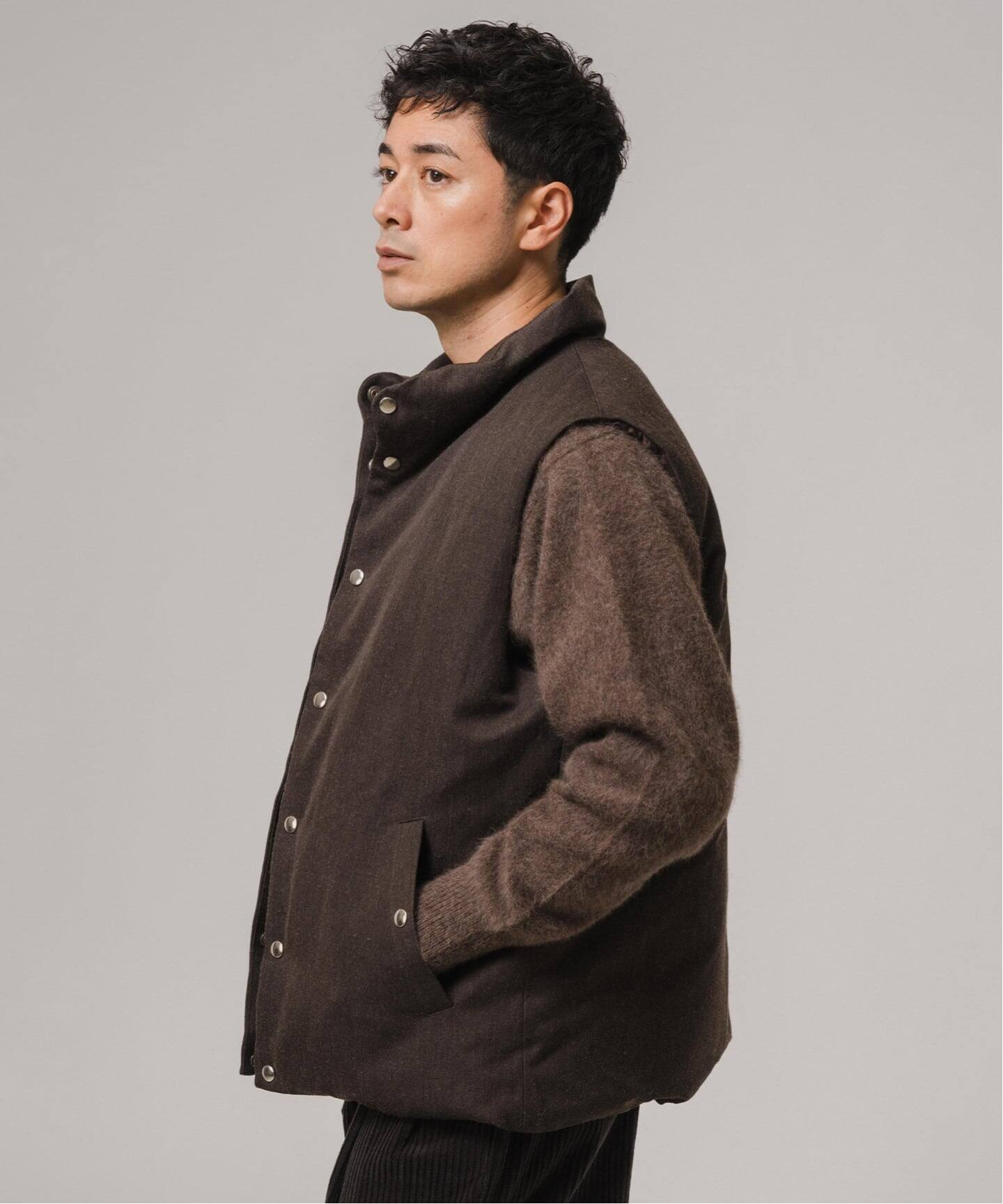 Cale(カル) for BOUCLE 別注 ウールラミードスキン DOWN VEST（ダウン