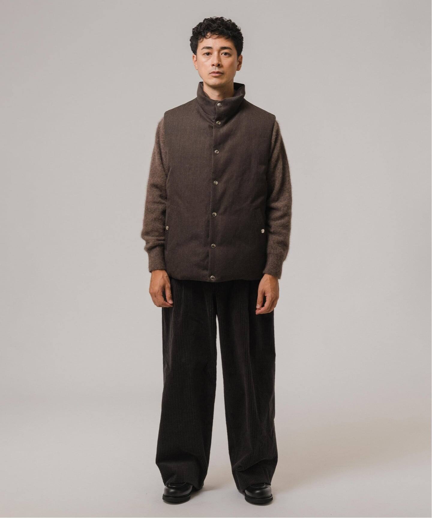 Cale(カル) for BOUCLE 別注 ウールラミードスキン DOWN VEST（ダウン 
