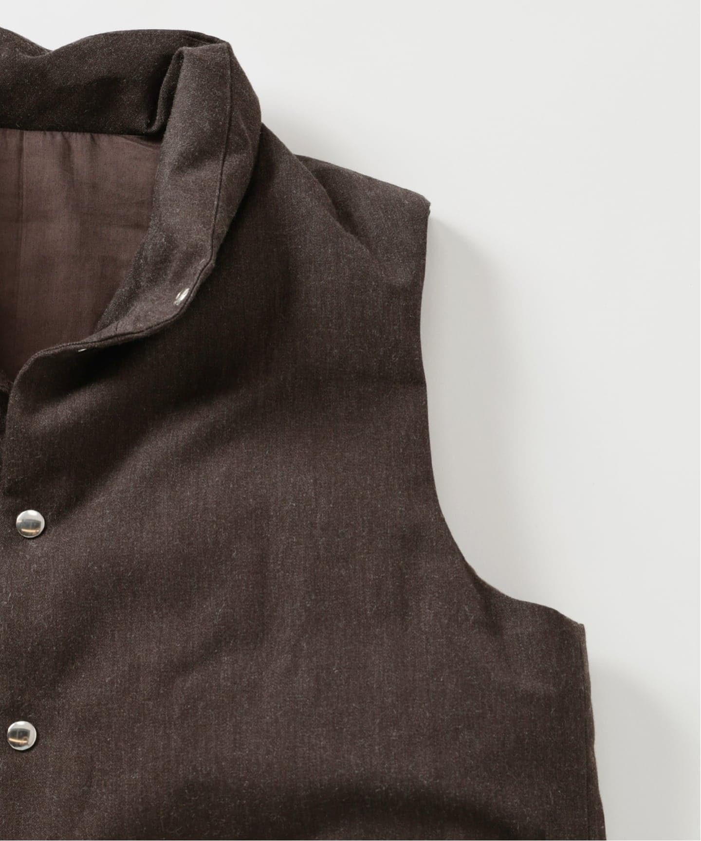 Cale(カル) for BOUCLE 別注 ウールラミードスキン DOWN VEST（ダウン