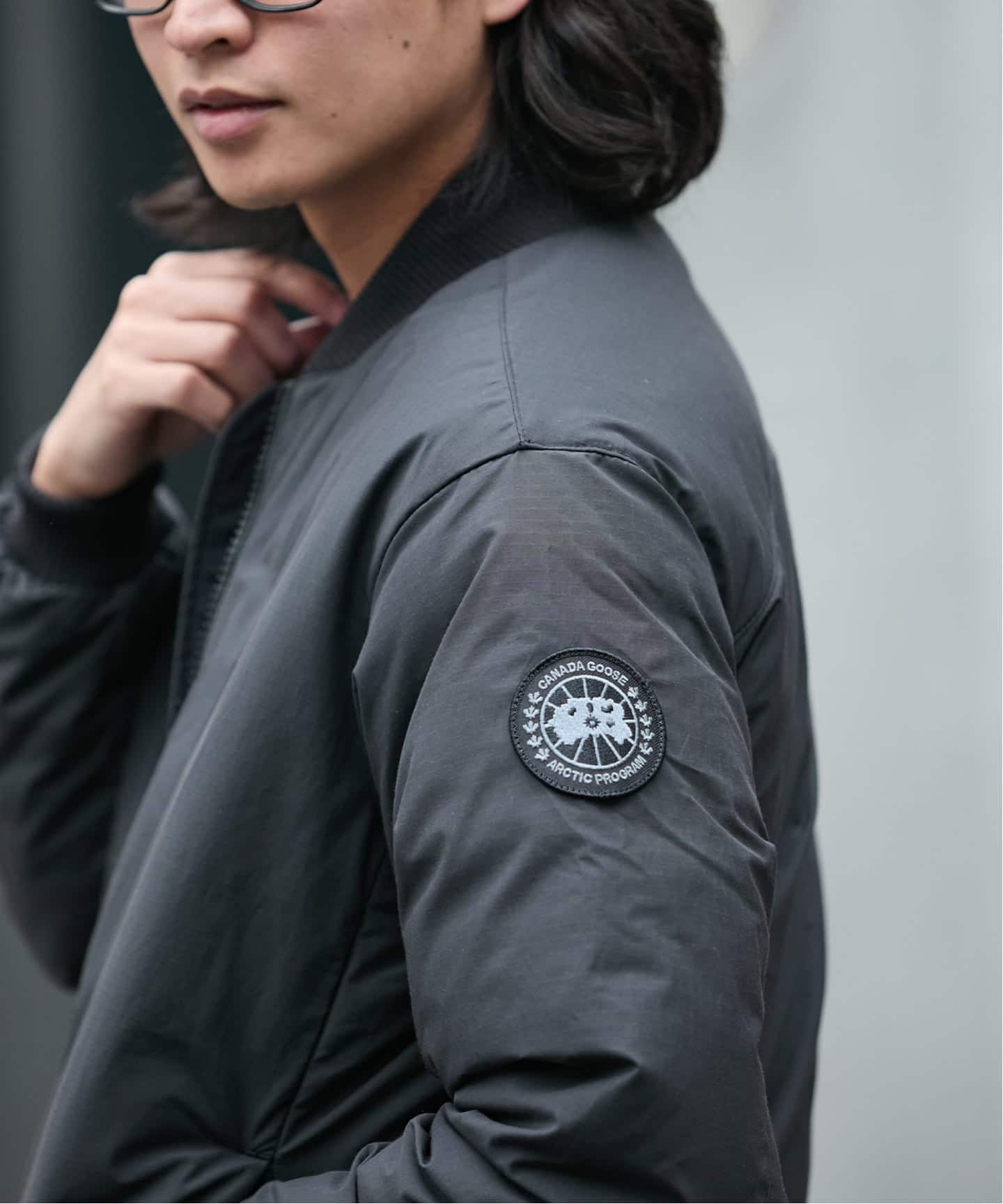 カナダグース ポーター ボンバー ダウンジャケット ブラック 2459MBA ポーター ボンバー ブラックレーベル フュージョンフィット(2459MBA