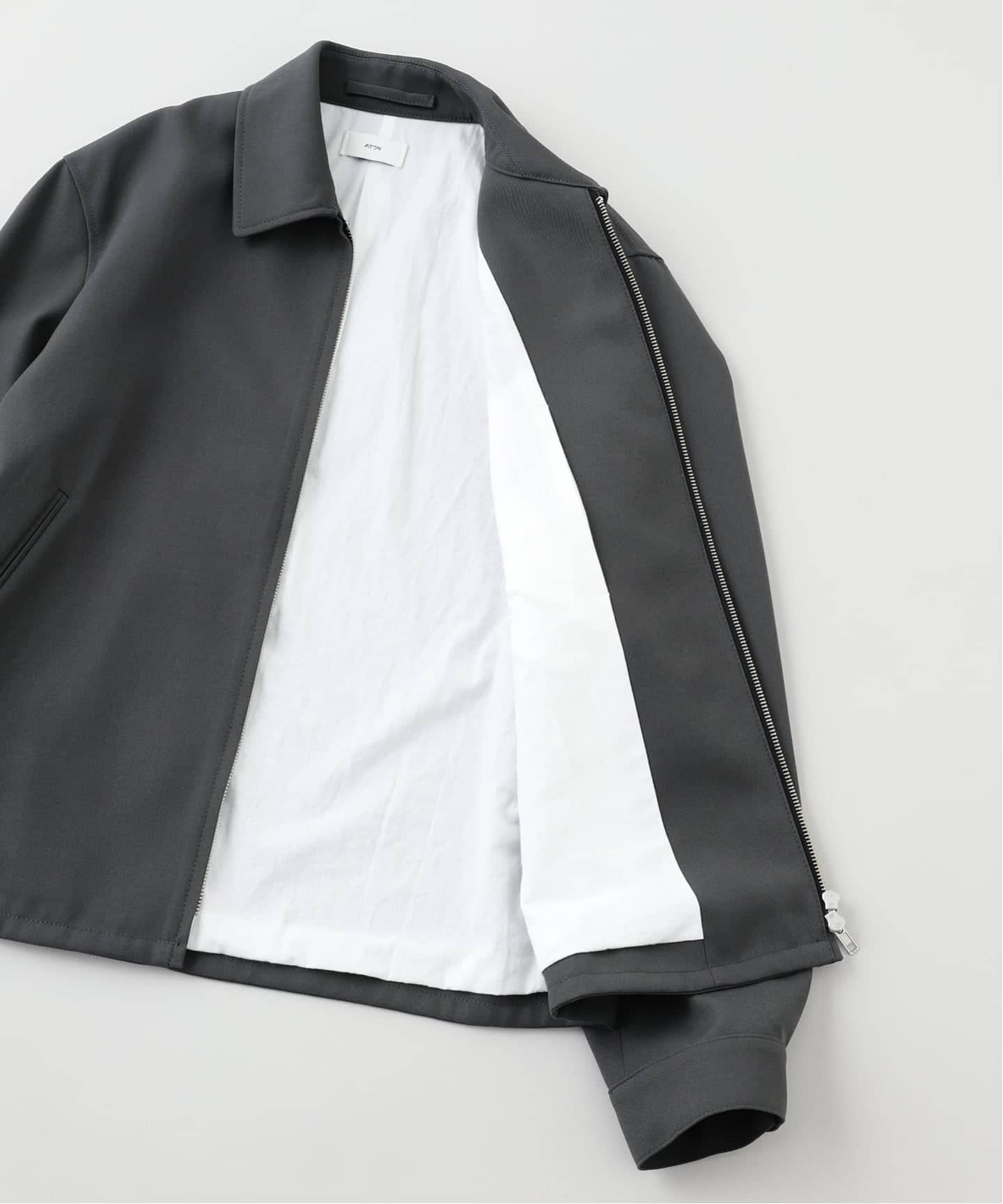 ATON (エイトン) BACK SATIN HARRINGTON ジャケット（その他ブルゾン